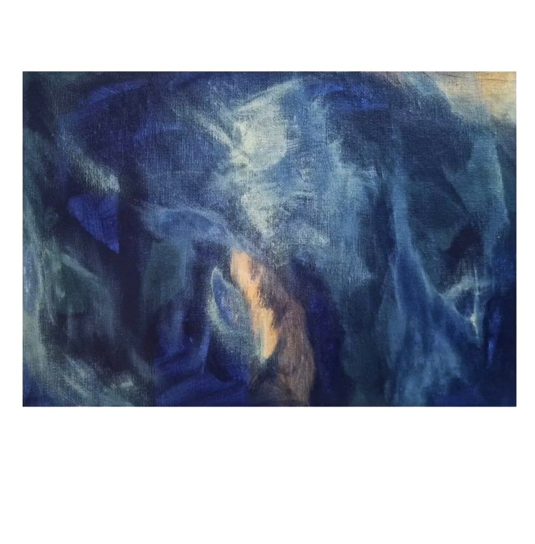 in abeyance - 28cm x 21cm acrylic on canvas board