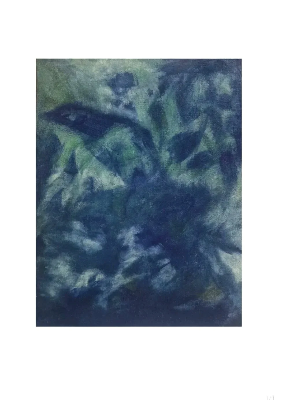 One for sorrow - 20cm x 25cm acrylic on canvas board