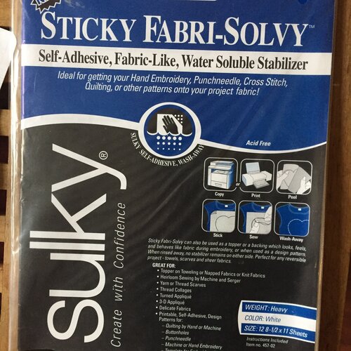 How to apply & remove Sulky Sticky Fabri-Solvy - transfer an