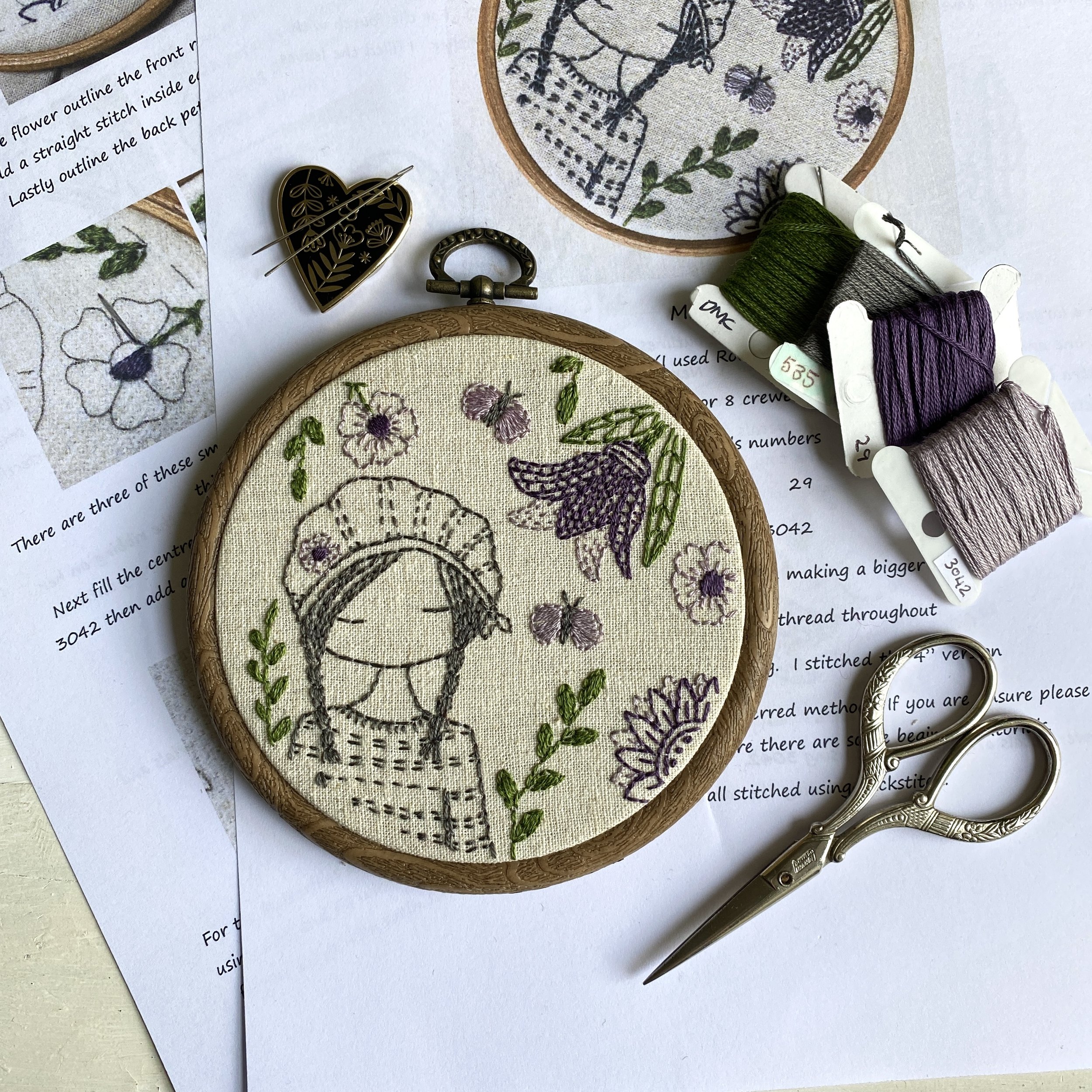 Embroidery Basics: Transferring a Pattern using Water Soluble