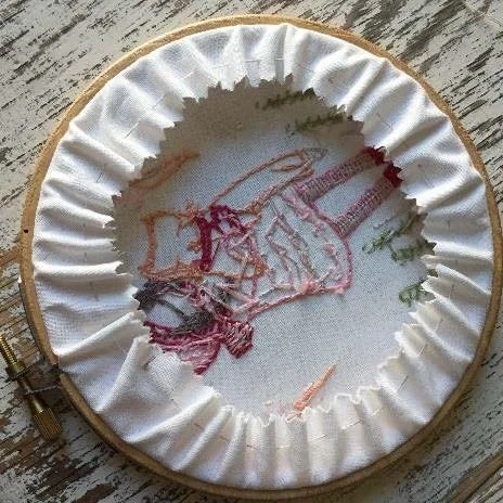 Framing in a hoop — lilipopo embroidery