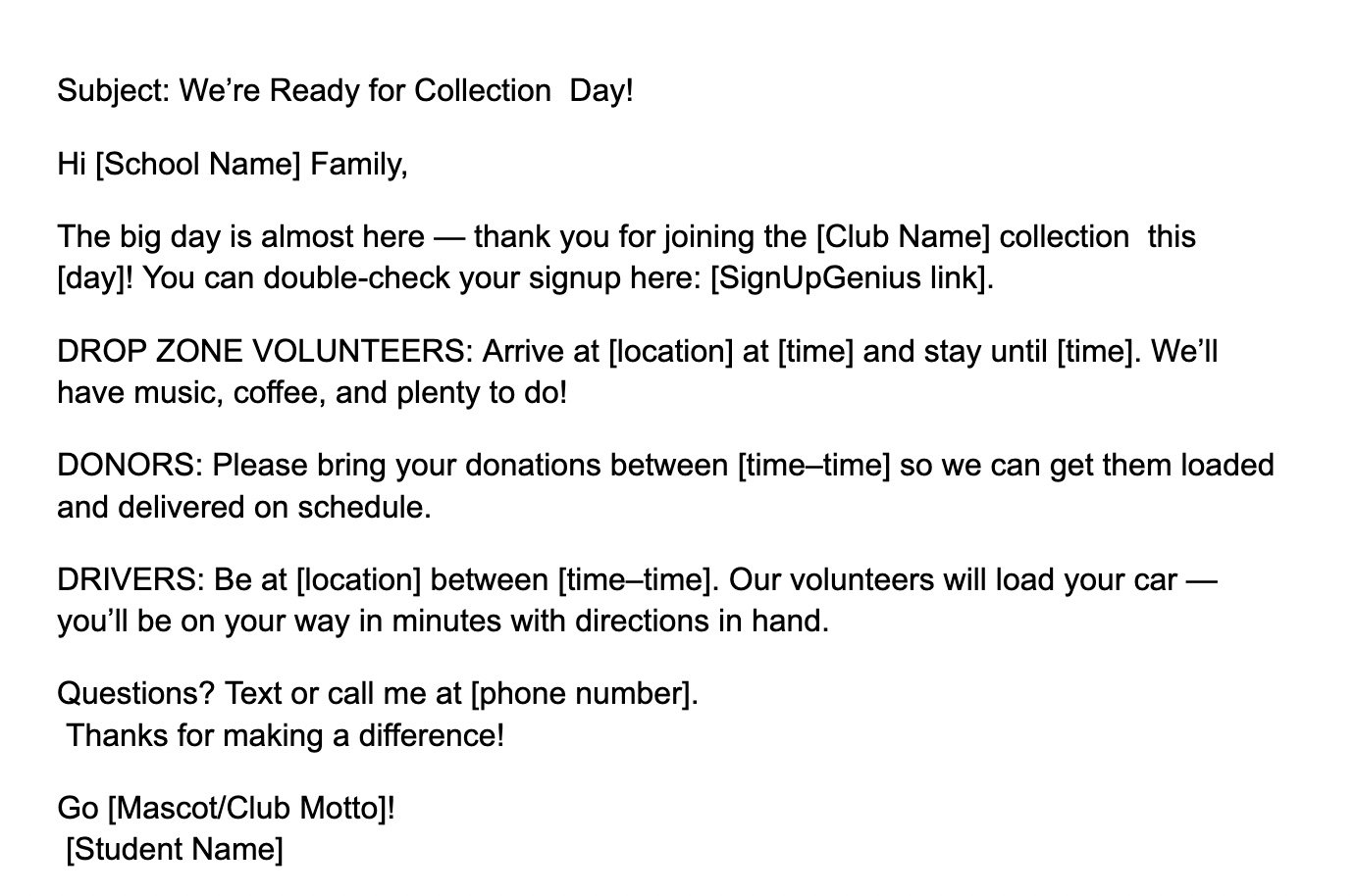 Email Template