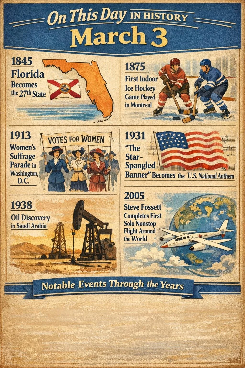 What Happened on March 3 in History?