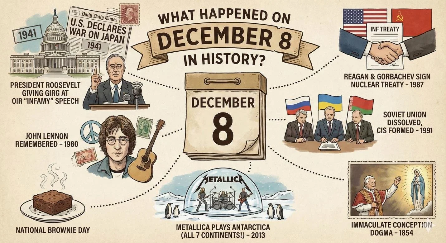 What Happened on December 8 in History?