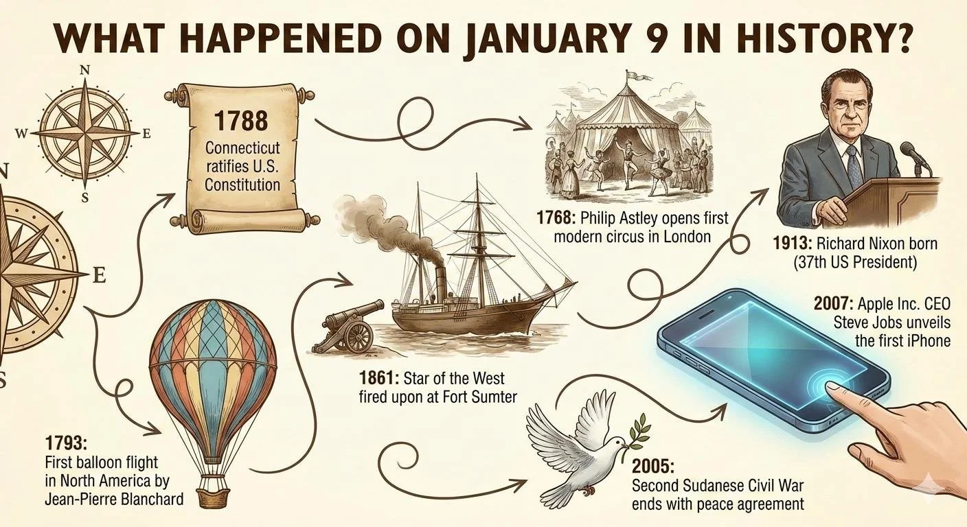 What Happened on January 9 in History?
