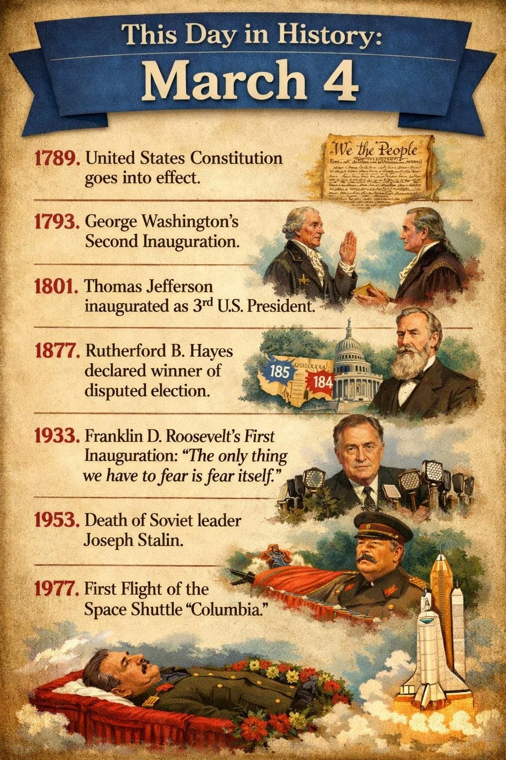 What Happened on March 4 in History?