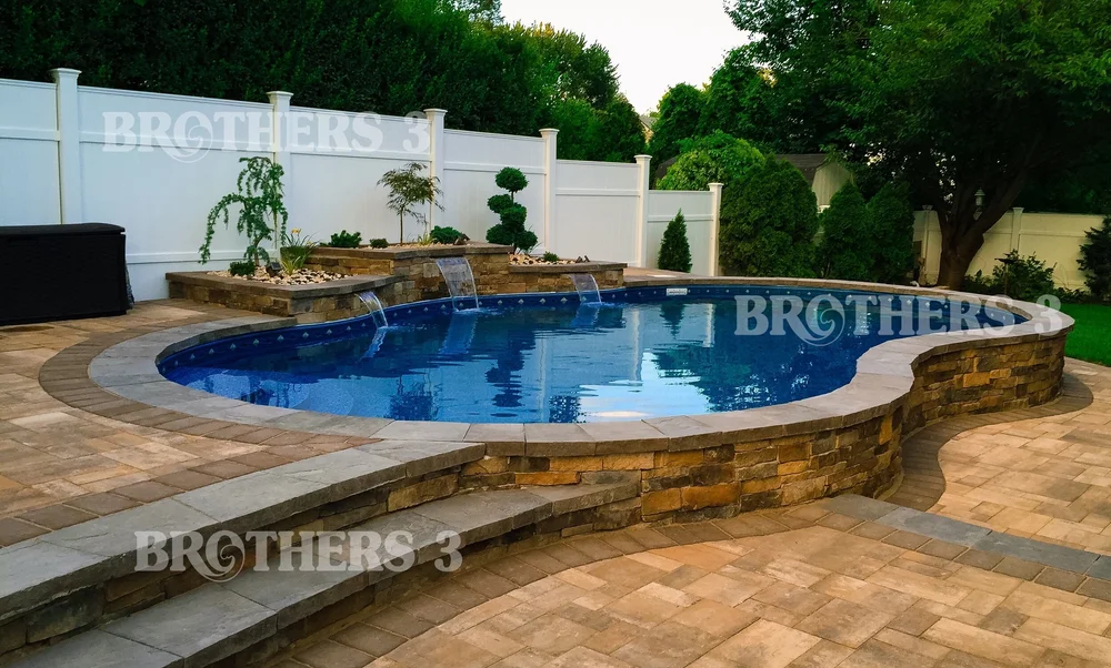 Brothers 3 Pools, Bethpage, Long Island, NY — Lawng Island