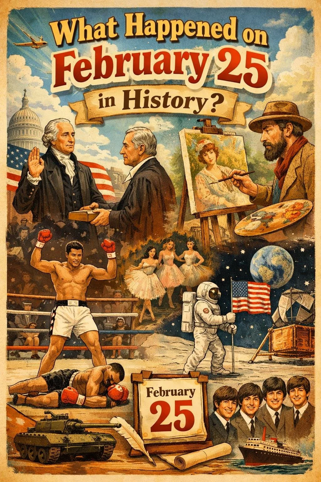 What Happened on February 25 in History?