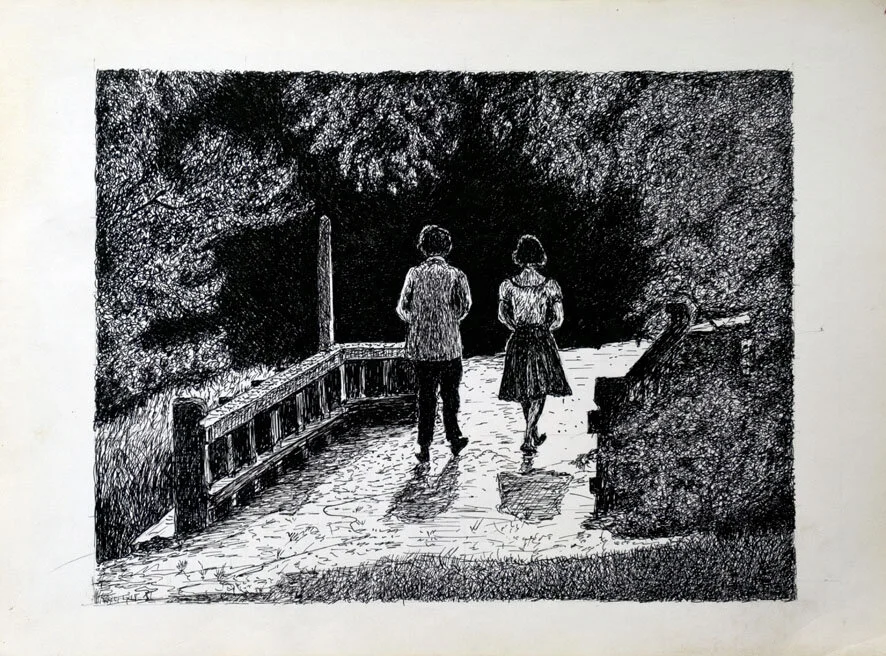 57, 20 juni 1970, Eerste wandeling in het spookjesbos.jpg