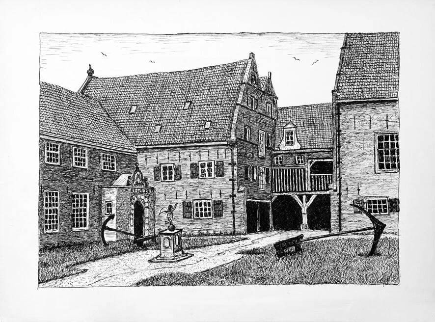 133, 9 juni 1971, Binnenplaats Zuiderzeemuseum Enkhuizen.jpg