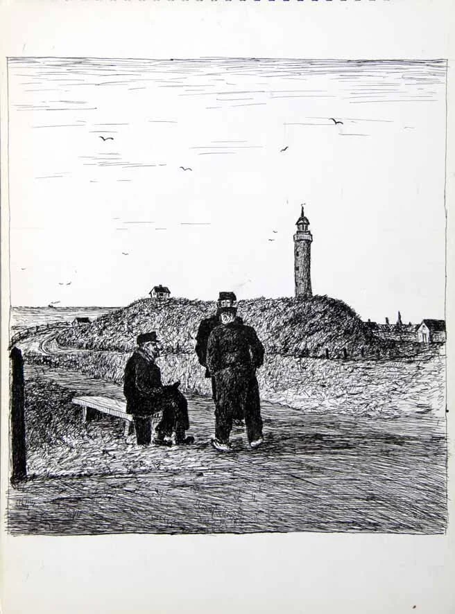 194, 8 maart 1972, Zeepraat te Egmond aan Zee.jpg