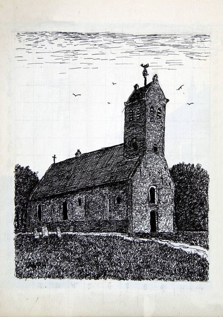 574, oud Fries kerkje uit de twaalfde eeuw, Heijum.jpg