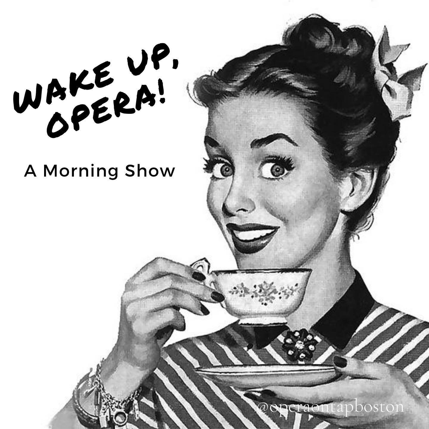 📺Premiering this month!📺 WAKE UP, OPERA! A Morning Show 🍳 Sundays this Fall
.
A tongue-in-cheek morning show that touches upon the issues that need addressing in the opera industry. Sundays this Fall.