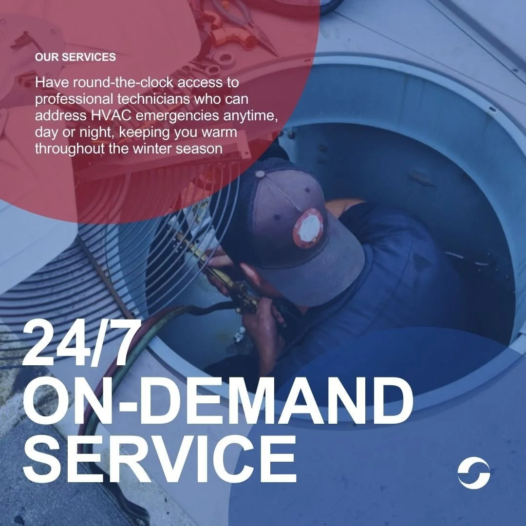 HVAC issues don’t always happen during business hours. That's why we offer 24/7 on-demand service calls. Whenever you need us, we're just a call away. Our experienced technicians are ready to provide fast, reliable solutions to keep your system
