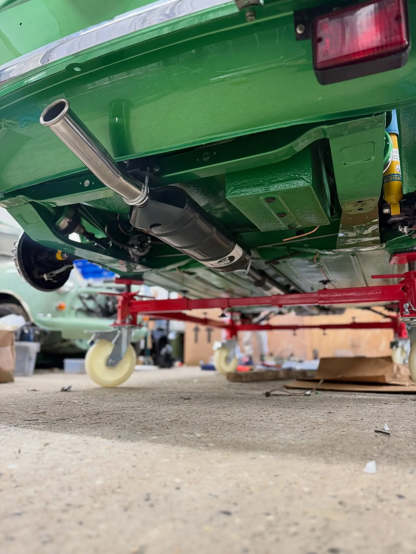 So clean you can eat your dinner off it 😍🚀 Amazing underside to the Tara Green 1275 GT. 
Awful weather outside means I’m limited to what I do today 😩 
📧 chris@craftedclassics.co.uk
www.craftedclassics.co.uk
📞 01728628538
.
. 
.
.
.
.  #l