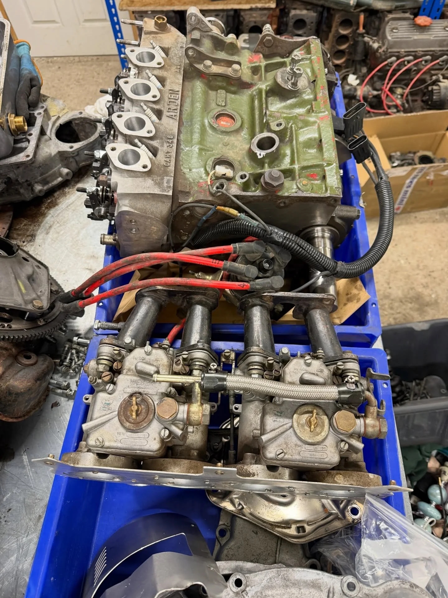 Graced with another 8 port build. Used for rallies as you can probably tell with all the dust and mud 😅 Strip, assess, rebuild and test! #crossflow #race #rally #specialist #mini