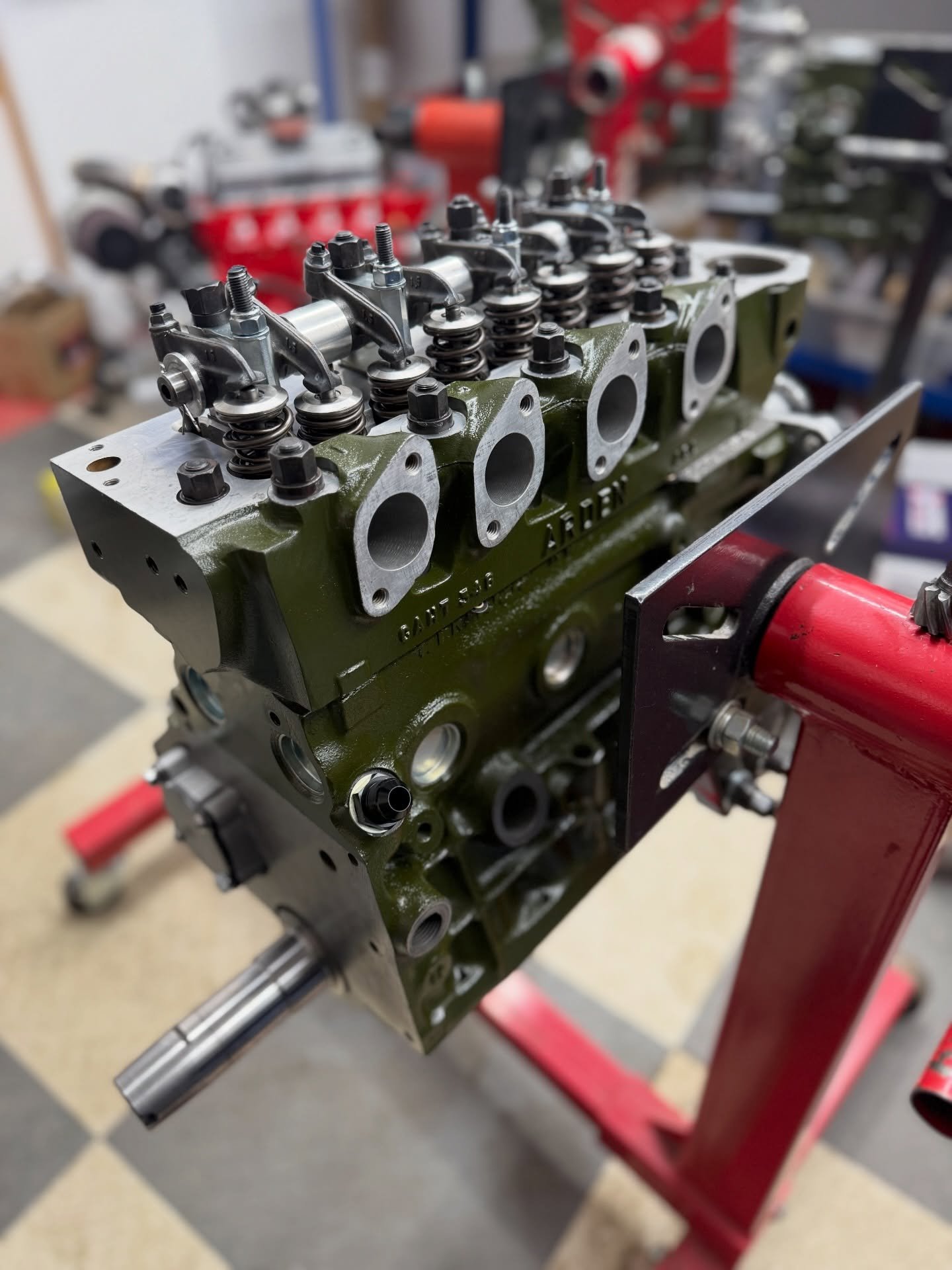 Wonderful to do another rally 8 port. Forged rocker assembly, 286 profile camshaft with a 1460 capacity block. Should tick all the boxes for the client. #rally #race #engine #mini #classiccars