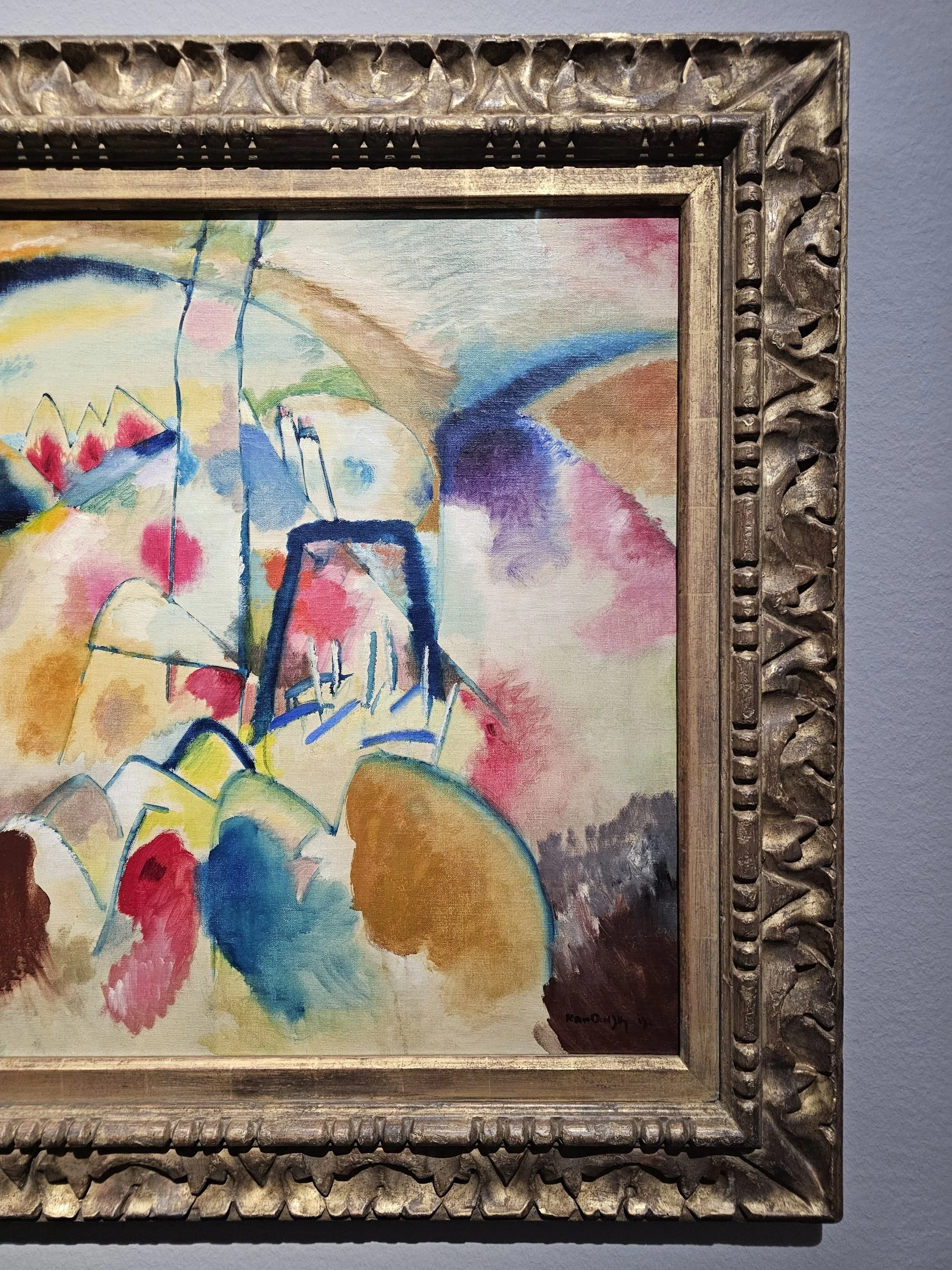 Landscape with church by Kandinsky