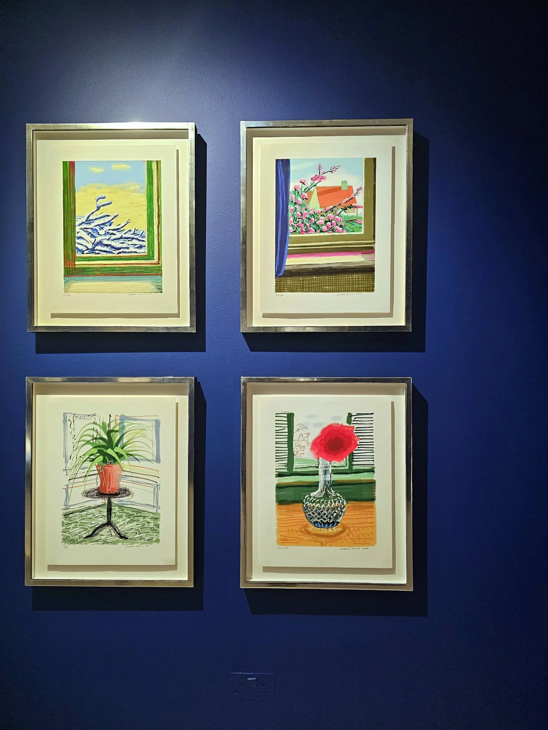 Series of Hockney paintings