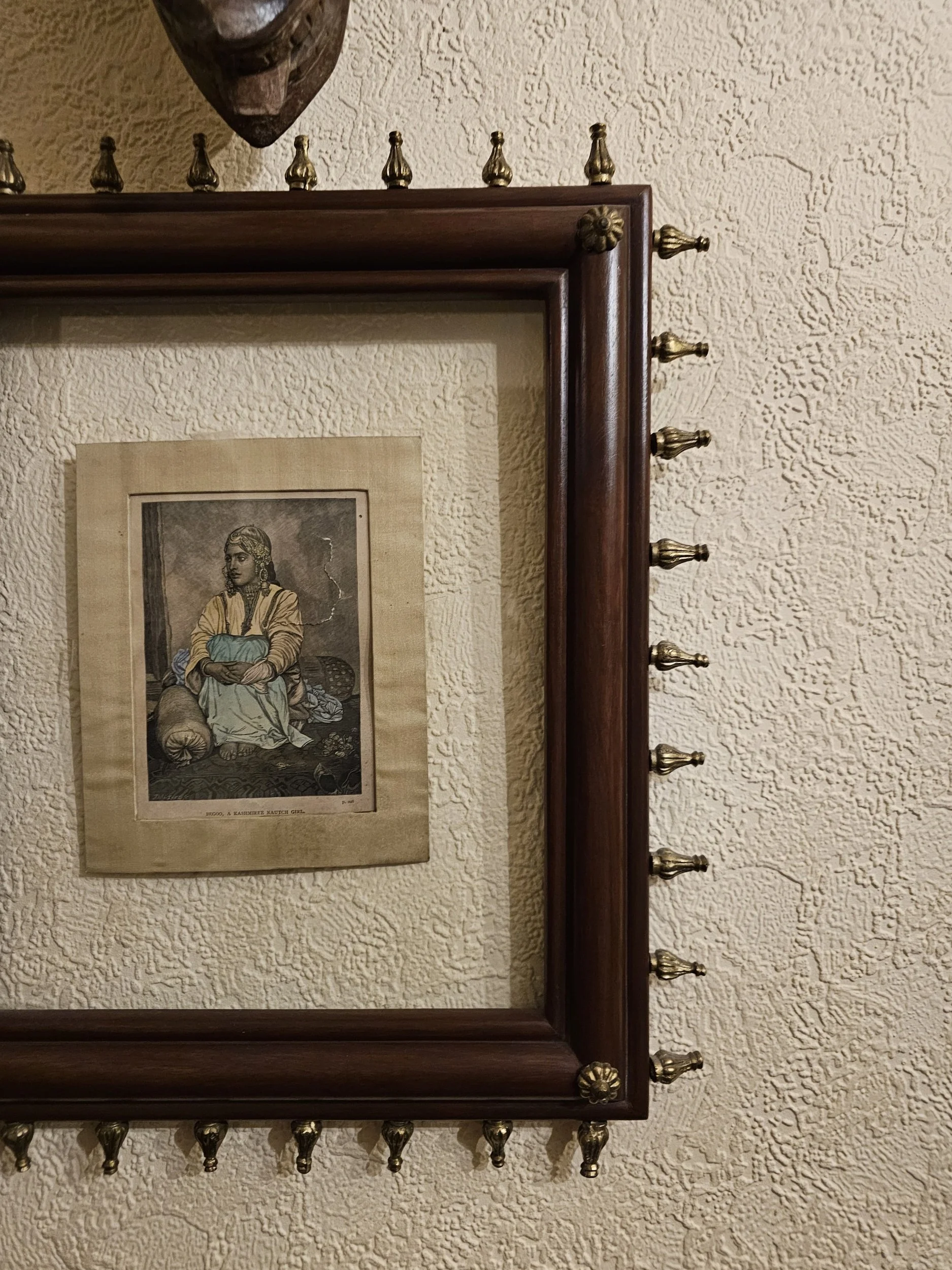 Book page illustration framed