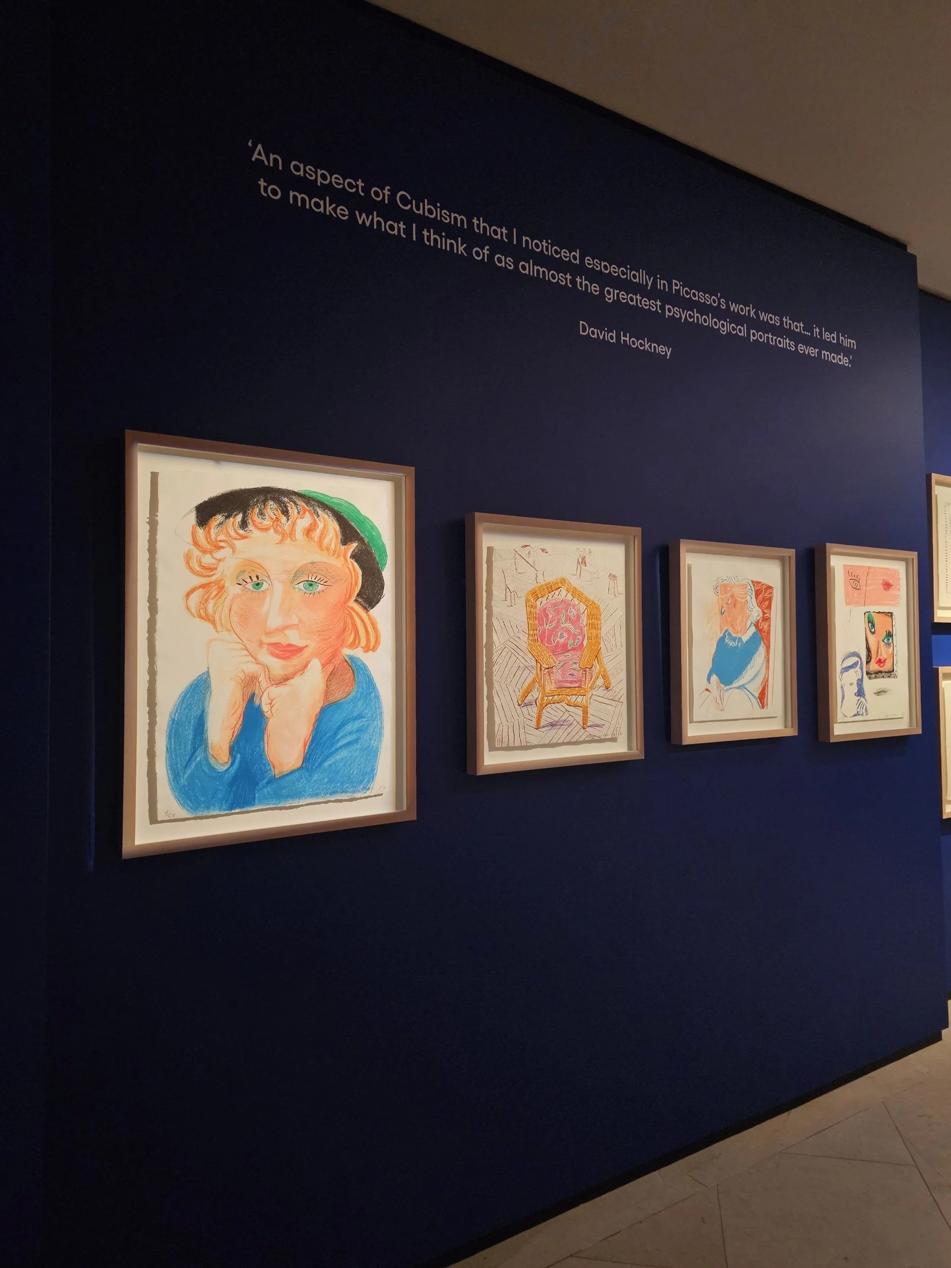 Several framed Artwork Hockney