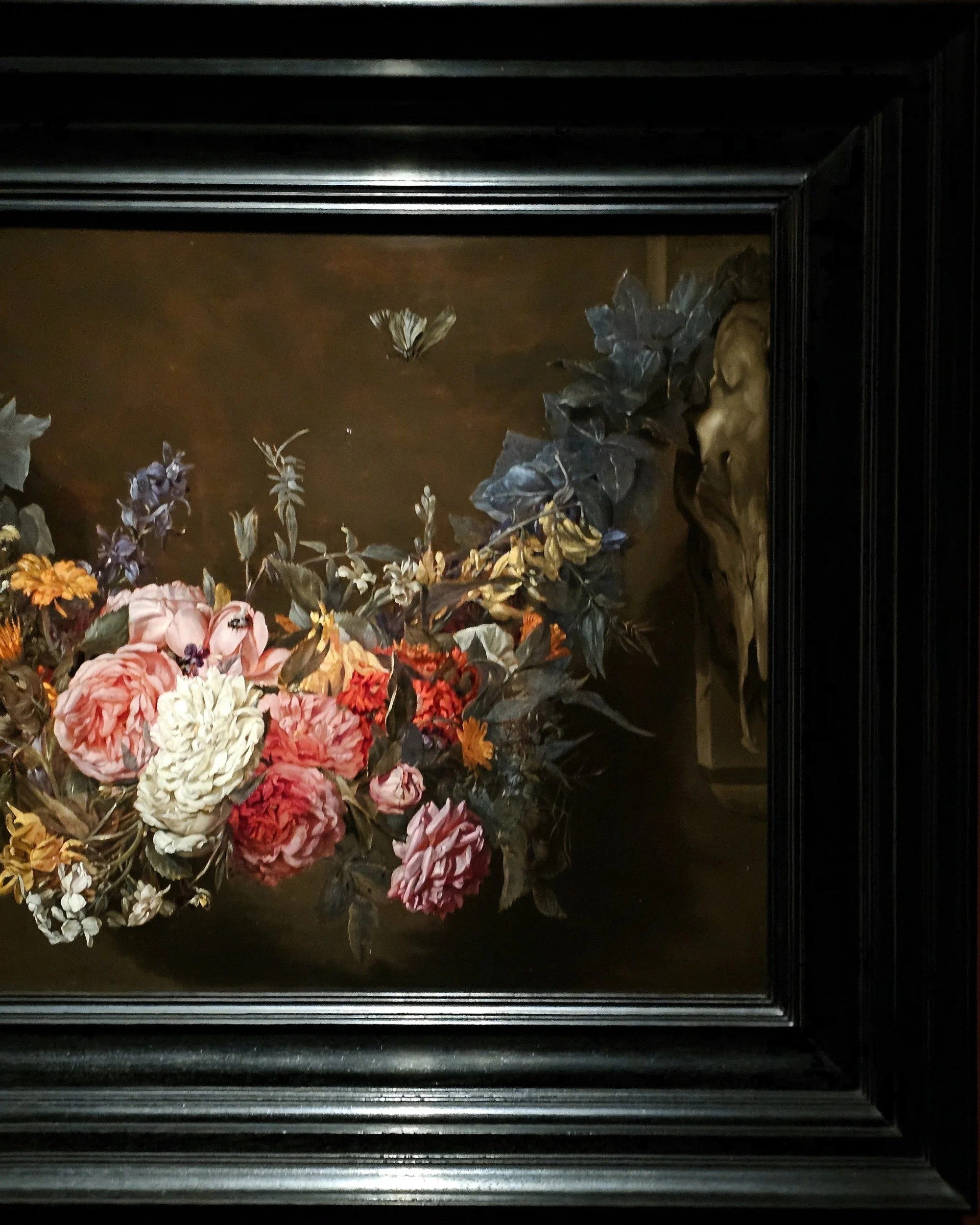 Flower garland with butterfly by Michaelina wautier