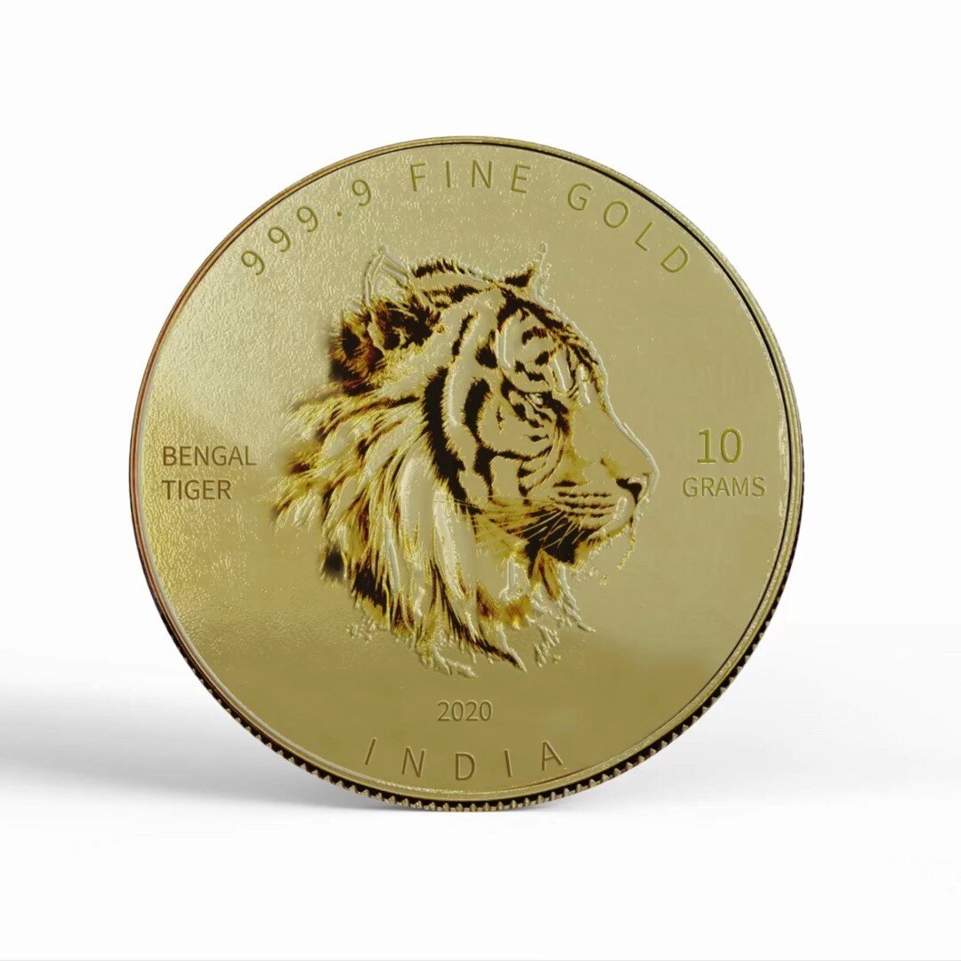 Our studio has been tasked with designing a special edition gold coin for @safegoldhq, a leading provider of digital gold in India. The coin will serve as a promotional item and will be offered to customers as a token of appreciation for their loyalt