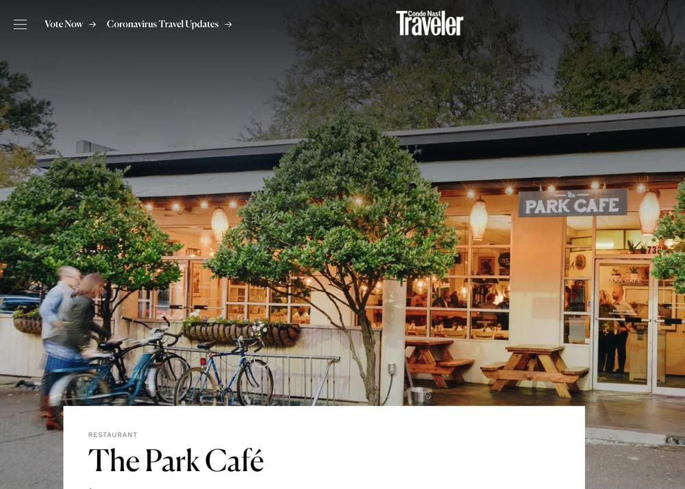 About The Park Cafe