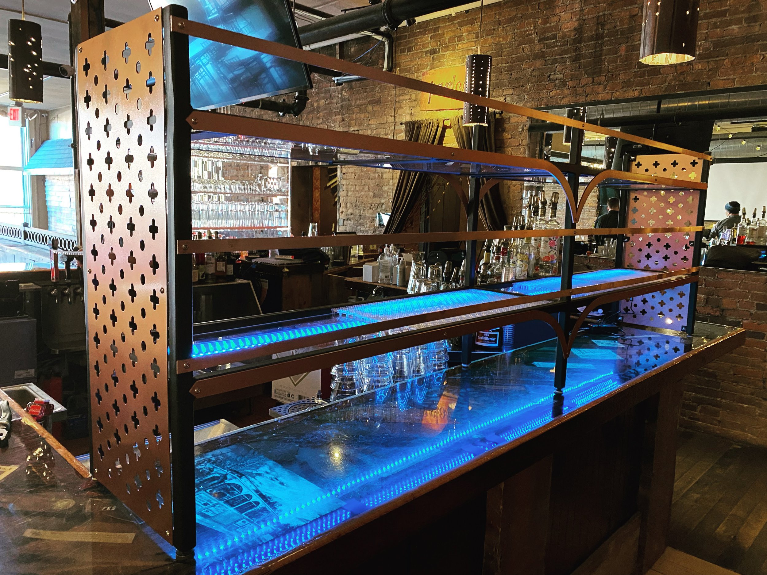 Custom Welded Bar Shelving