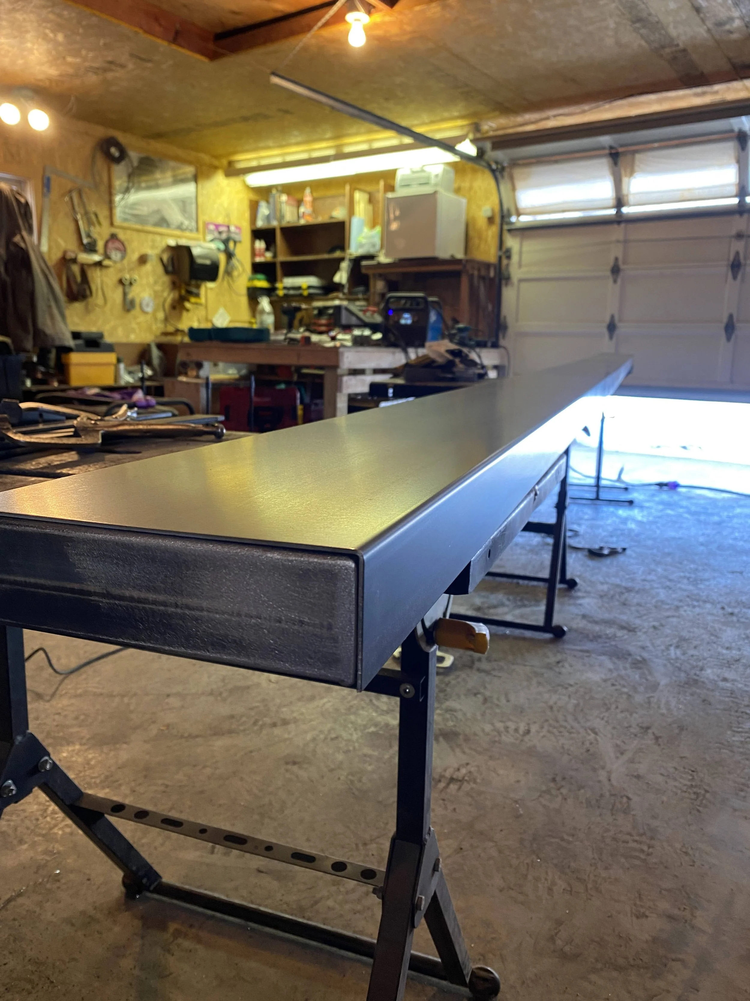 Custom Steel Floating Shelf