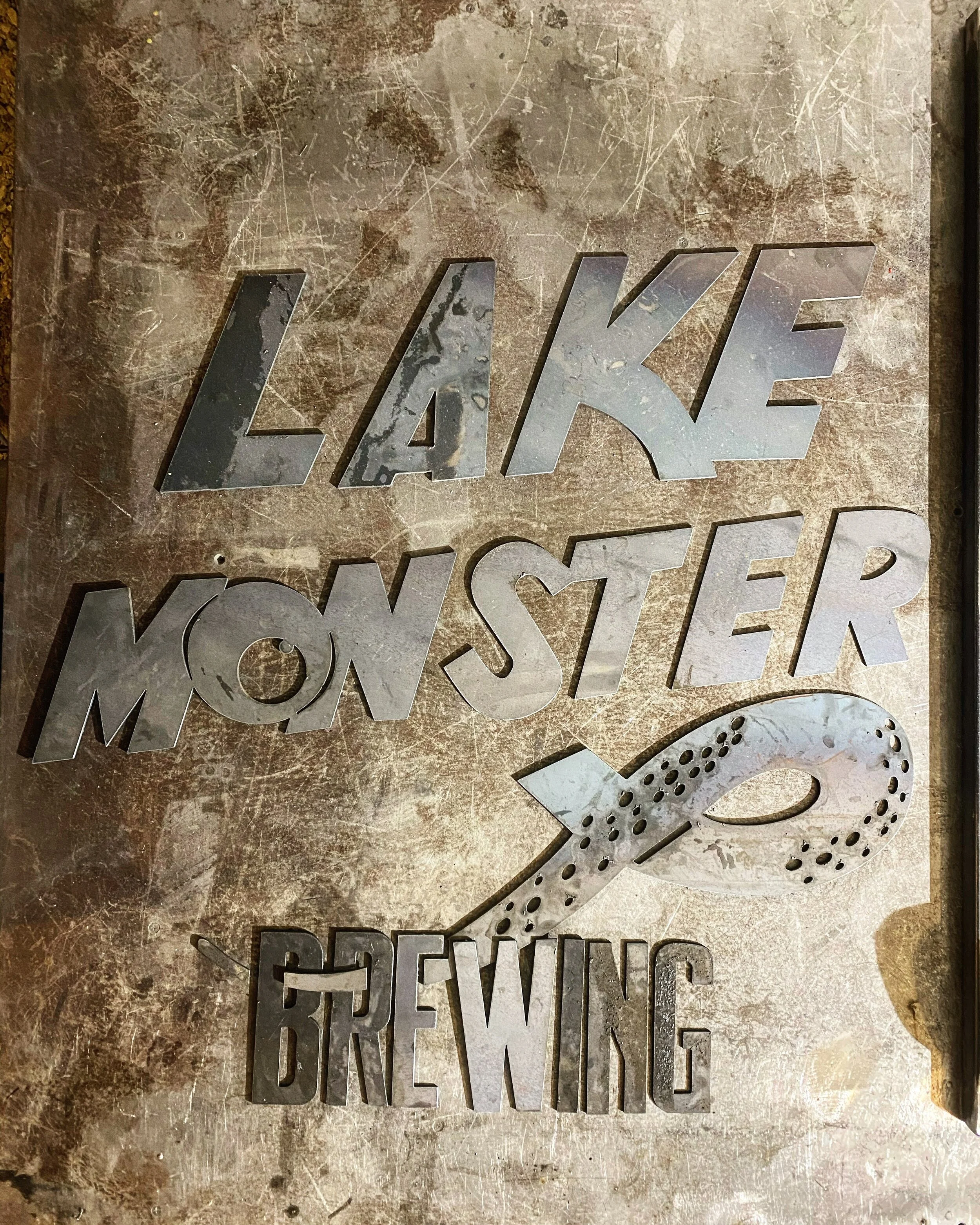 CNC plasma cut brewery sign