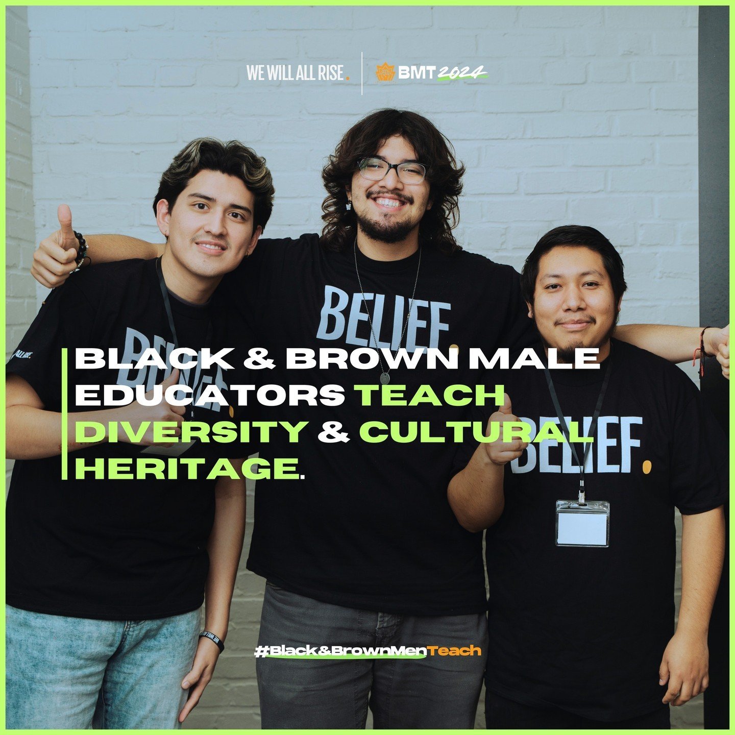 Our #BlackandBrownMenTeach campaign (#BMT2024), is a multiregional effort to raise awareness and promote increased representation of Black and Brown male educators in classrooms and schools. Help us spread the word and join the campaign to support Al