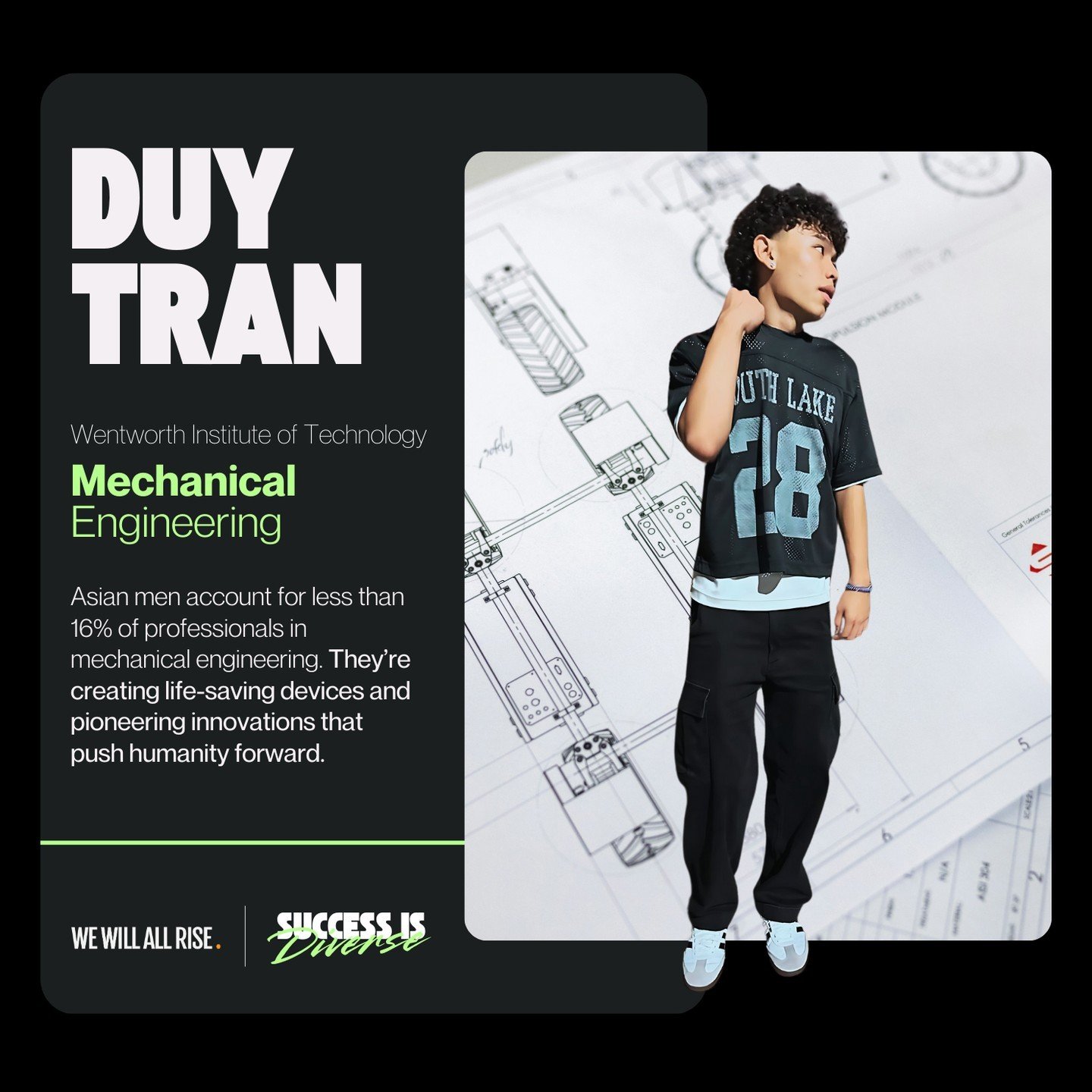 Today's spotlight is on Lawrence Free MIND Duy Tran! Pursuing Mechanical Engineering, Duy represents the future of a more inclusive engineering field. We're so proud to support his journey!⁠
⁠
Diversity in higher education matters. Share Duy's journe