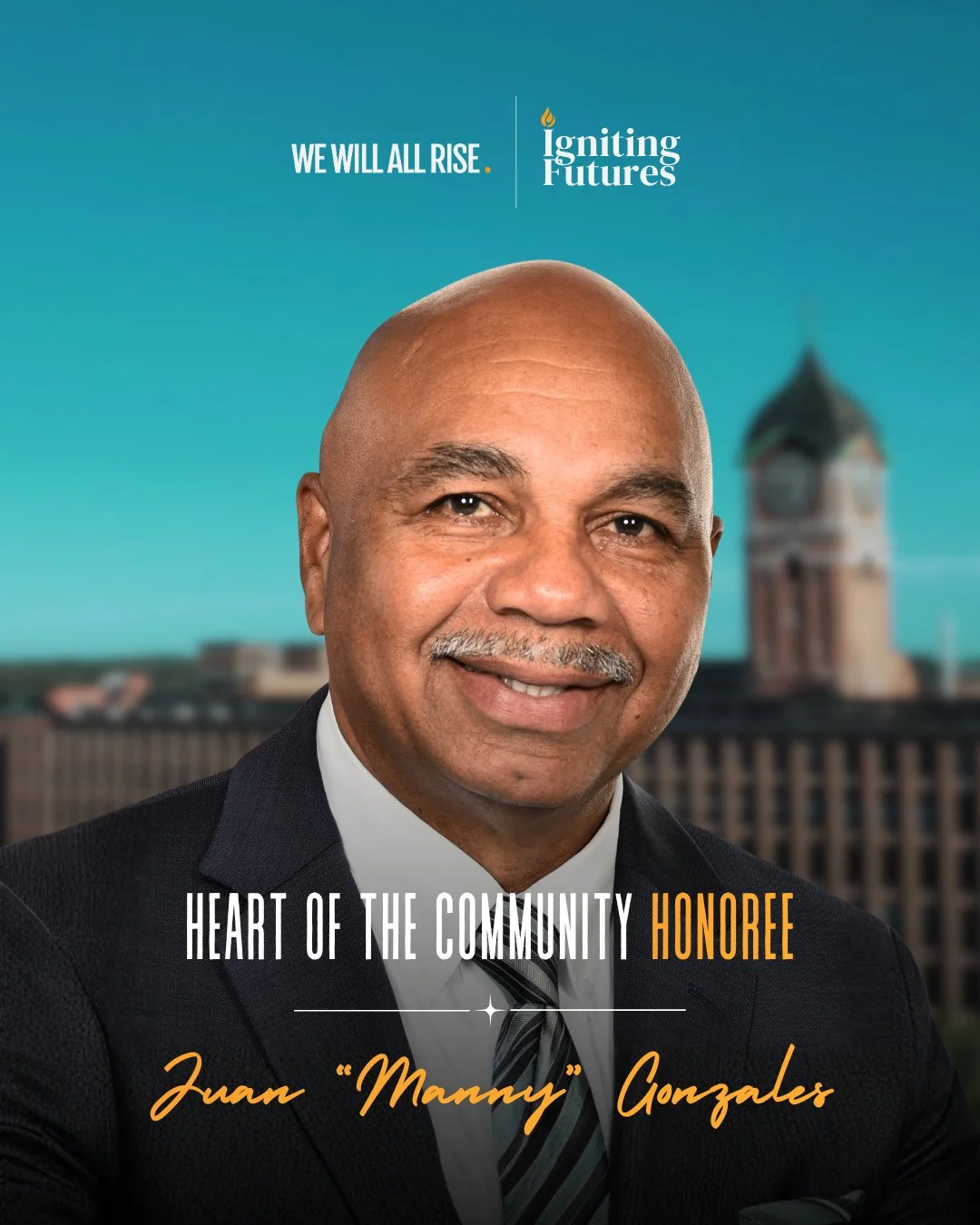 Please join us in celebrating Juan &ldquo;Manny&rdquo; Gonzalez as our Heart of the Community Honoree at Igniting Futures!⁠
⁠
For more than three decades, Manny has served the Lawrence community with compassion, leadership, and an unwavering commitme