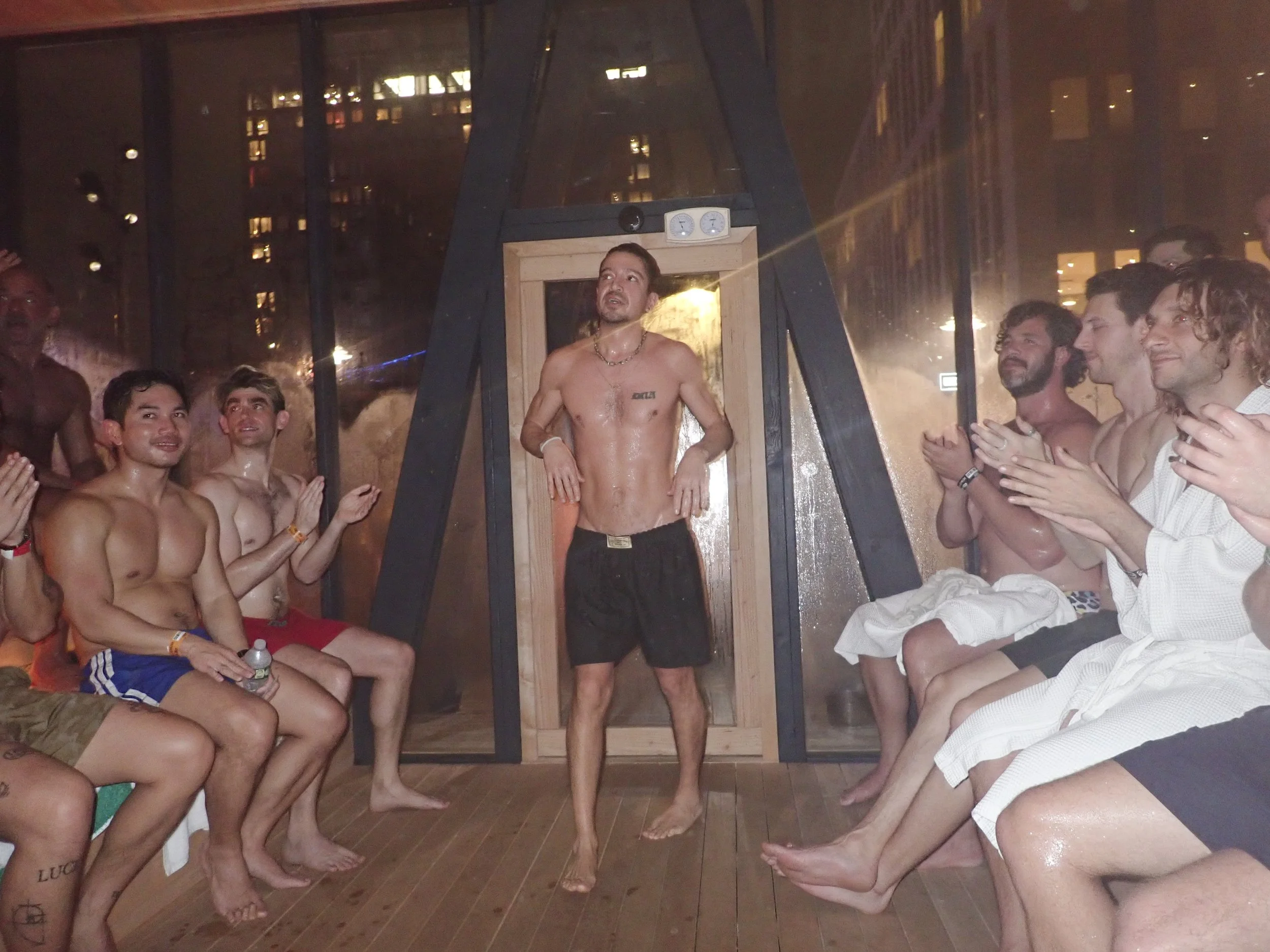 GIO+BRIAN TAKE OVER THE SAUNA