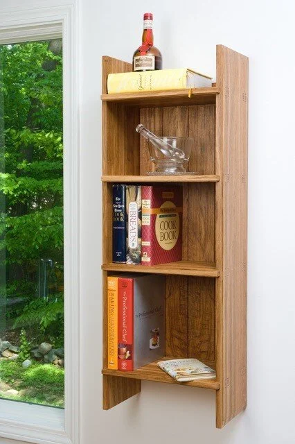 Brown Oak Bookshelf