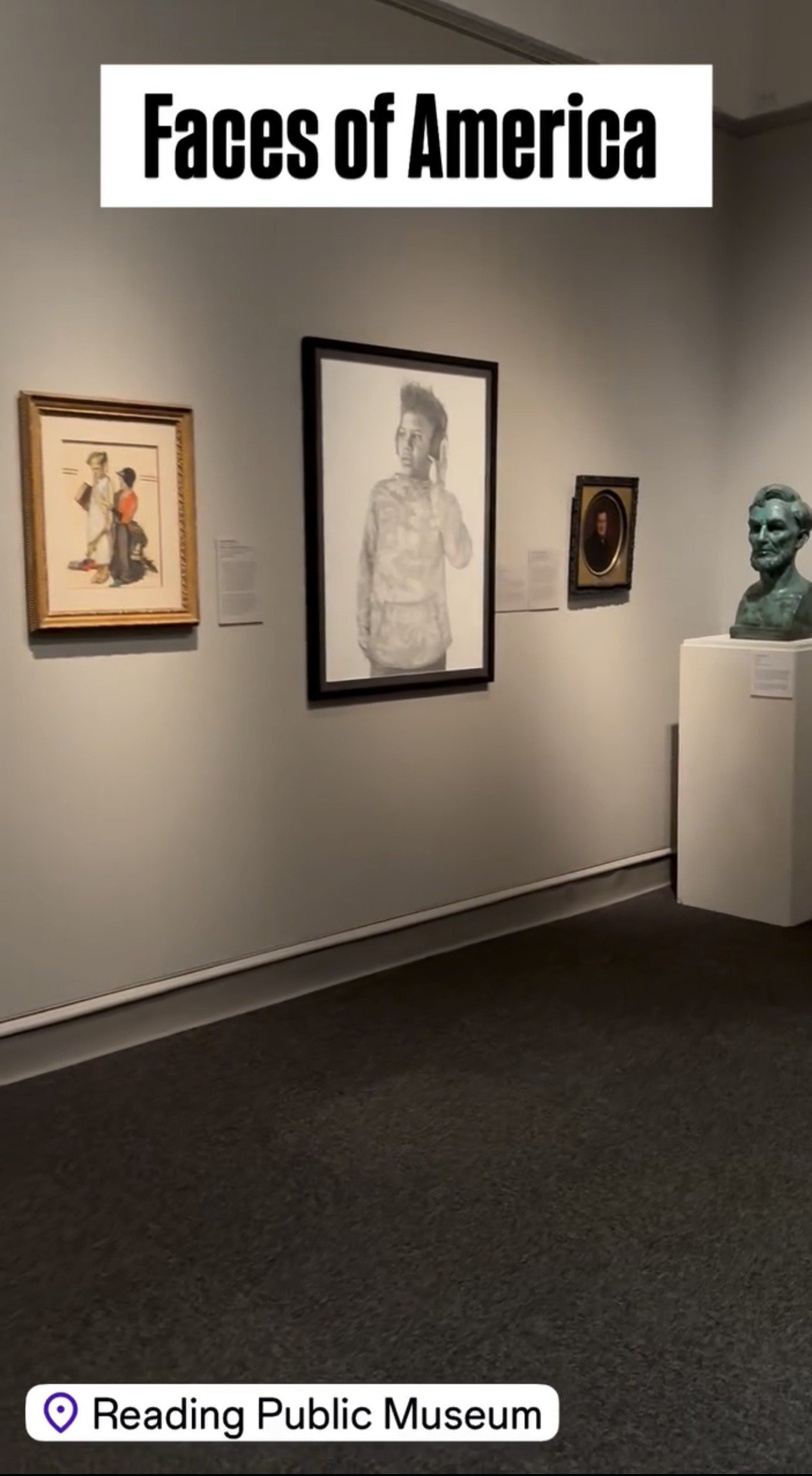 “Savion” on display in the “Faces of America” at the Reading Public Museum