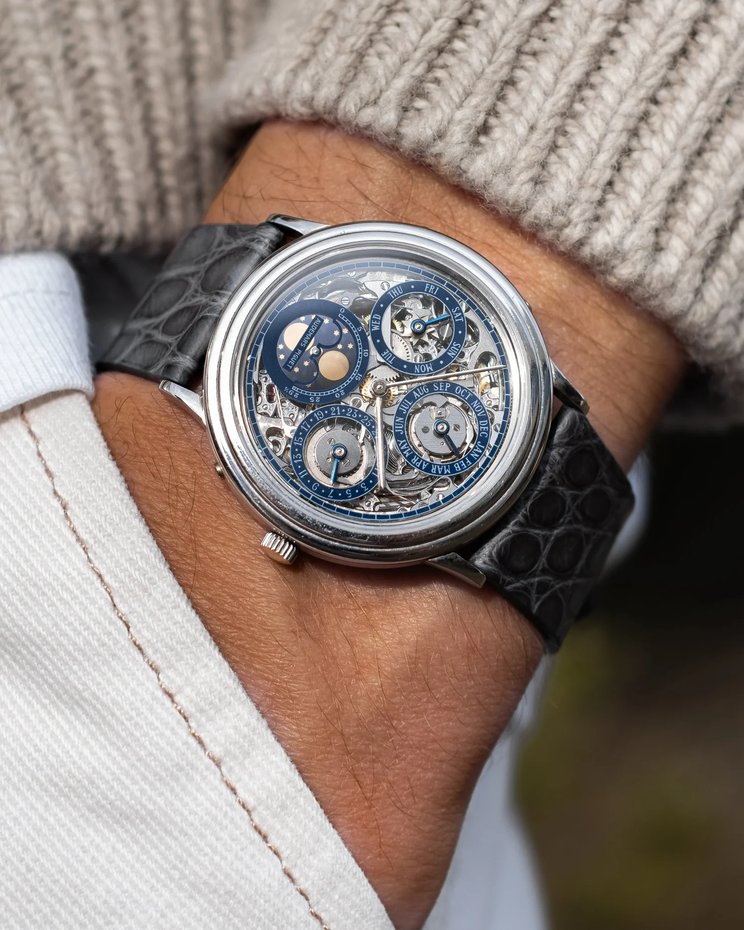 1987 Audemars Piguet Quantième Perpétual 25558PT w/ Full AP 