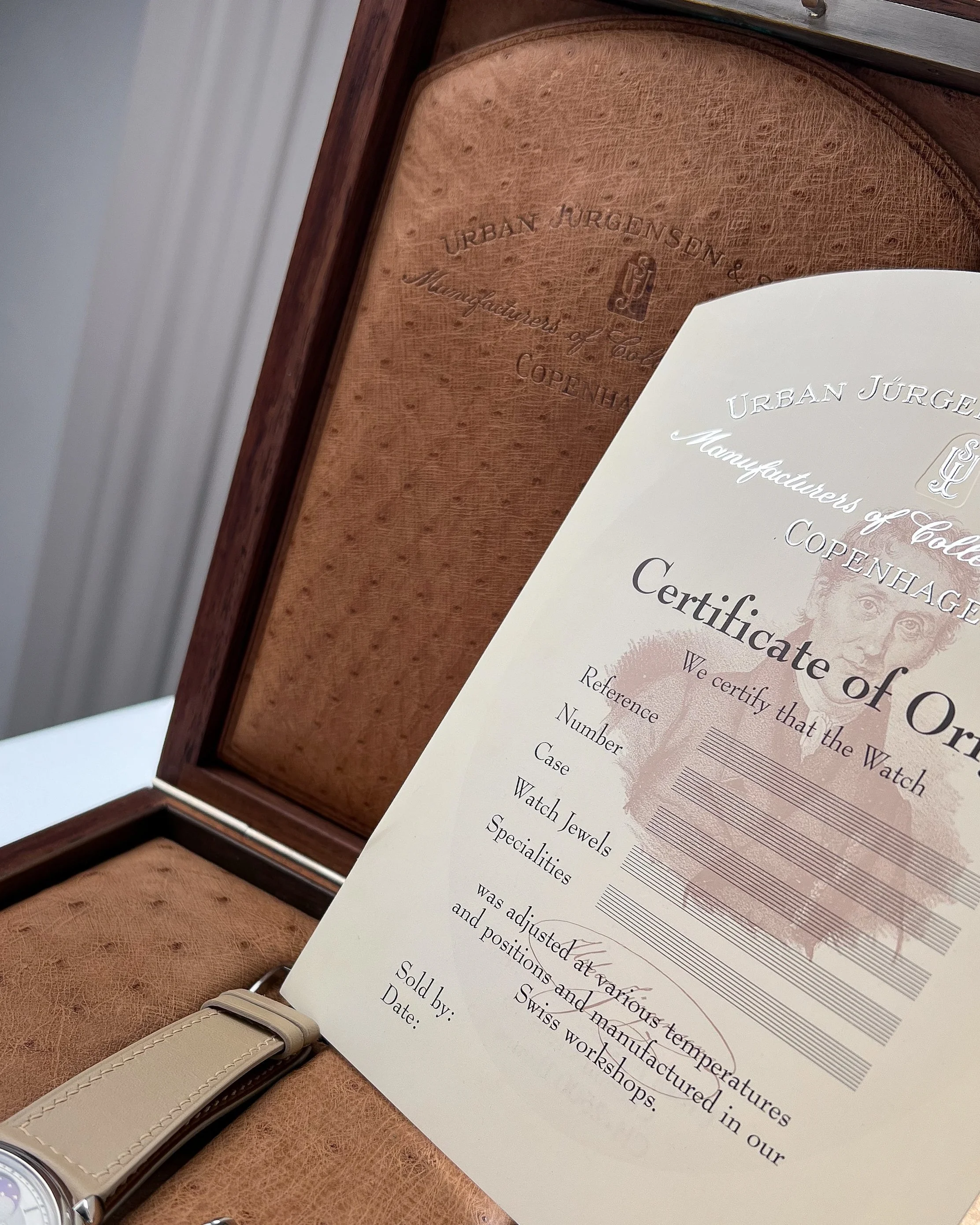 1990's Urban Jürgensen Reference 3 Platinum with Box and Blank Certificate 11.JPG