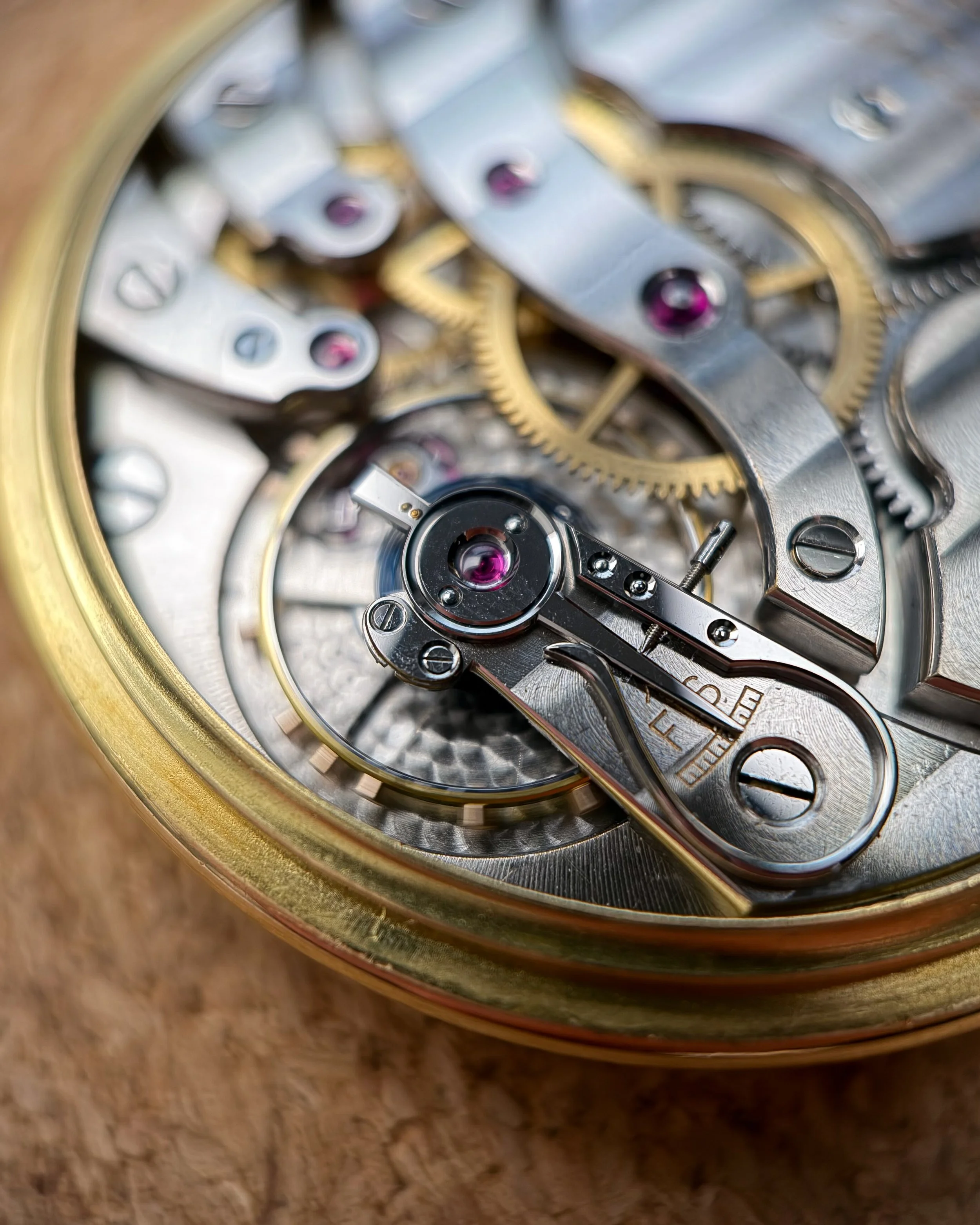 Circa 1937 Patek Philippe 663 Sector Dial Double Signed Boucheron 8.JPG