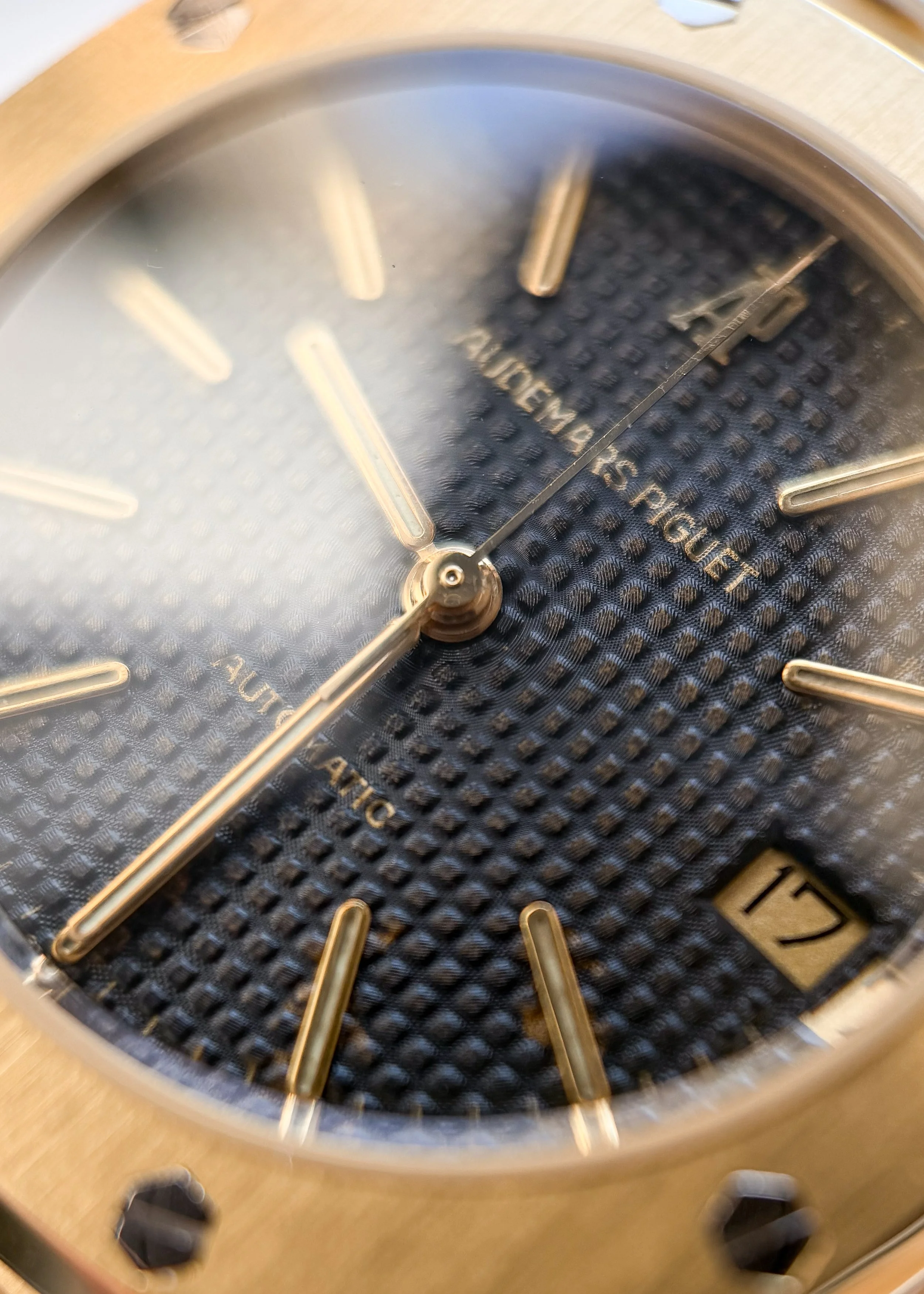 Circa 1980 Audemars Piguet Royal Oak 4100BA Black Gilt Dial 10.JPG