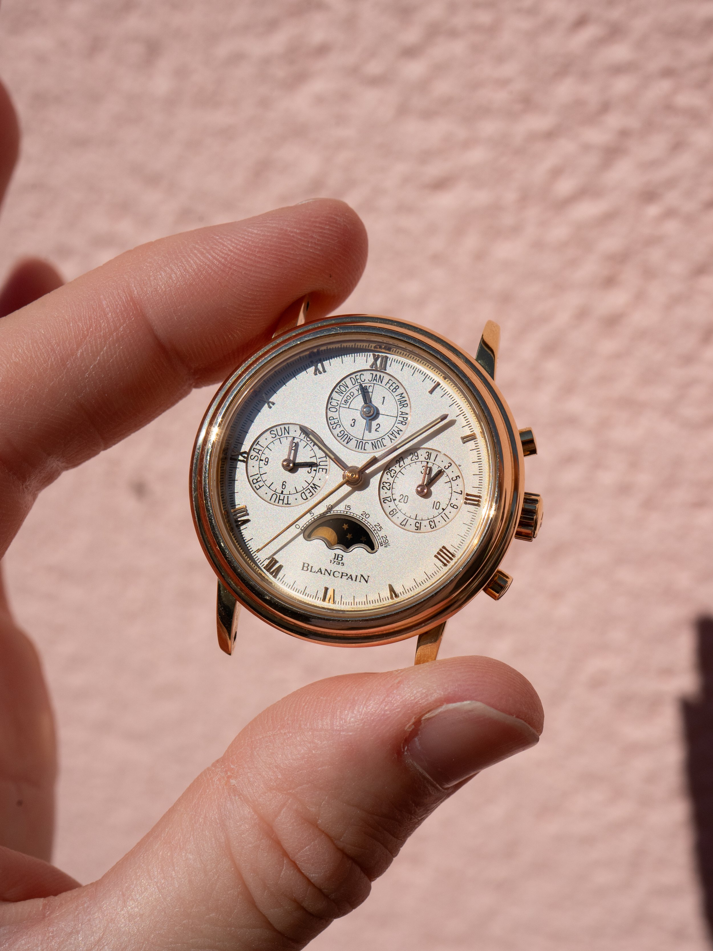 Early 1990's Blancpain Perpetual Calendar Chronograph 5585 No.1 Rose 3.JPG