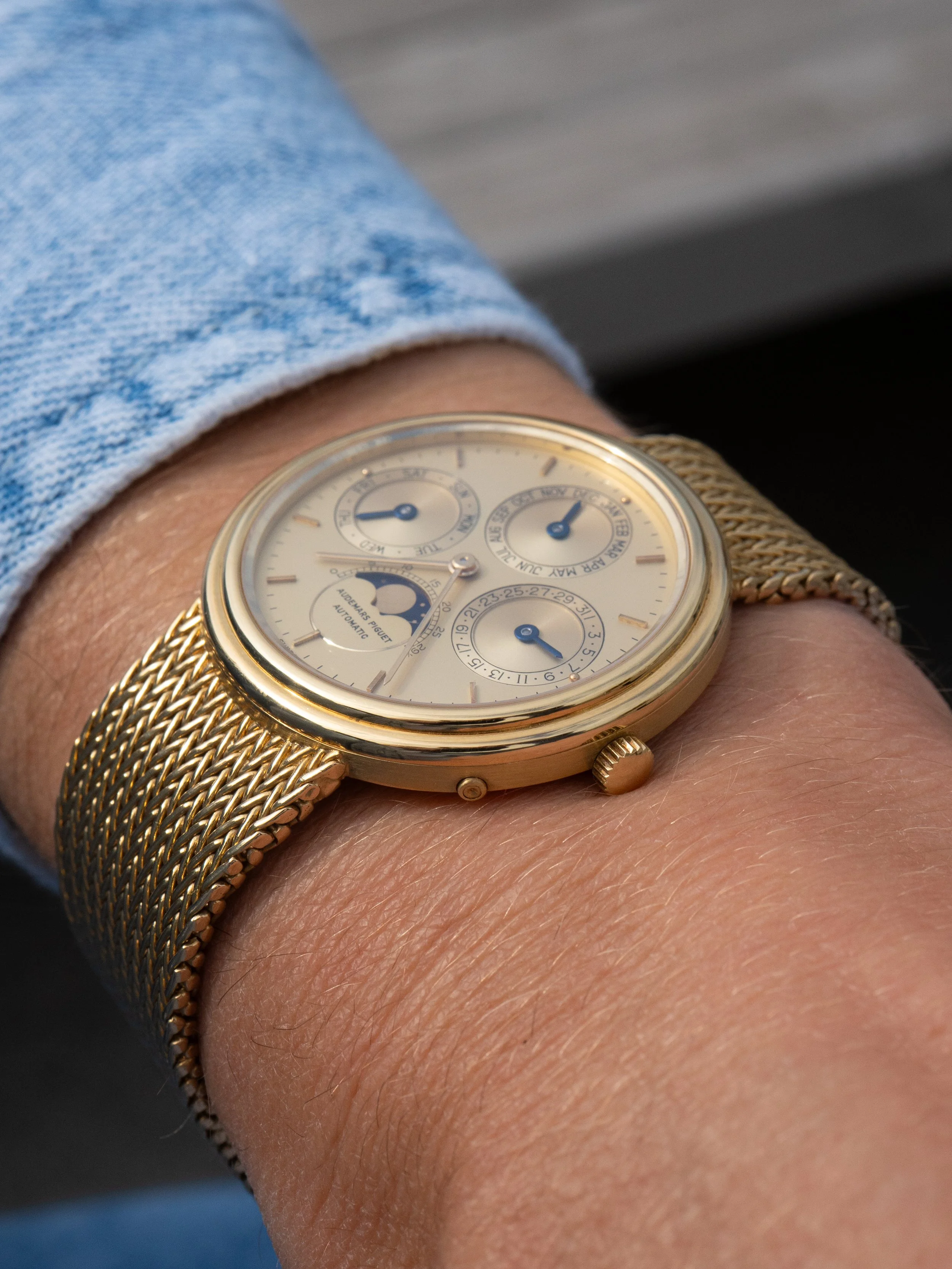 Circa 1980 Audemars Piguet Perpetual Calendar 5549 With Box and Undated Papers 5.JPG