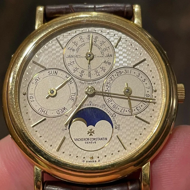 Vacheron Constantin Perpetual Calendar 43031, guilloche, yellow gold, Watch Brothers London