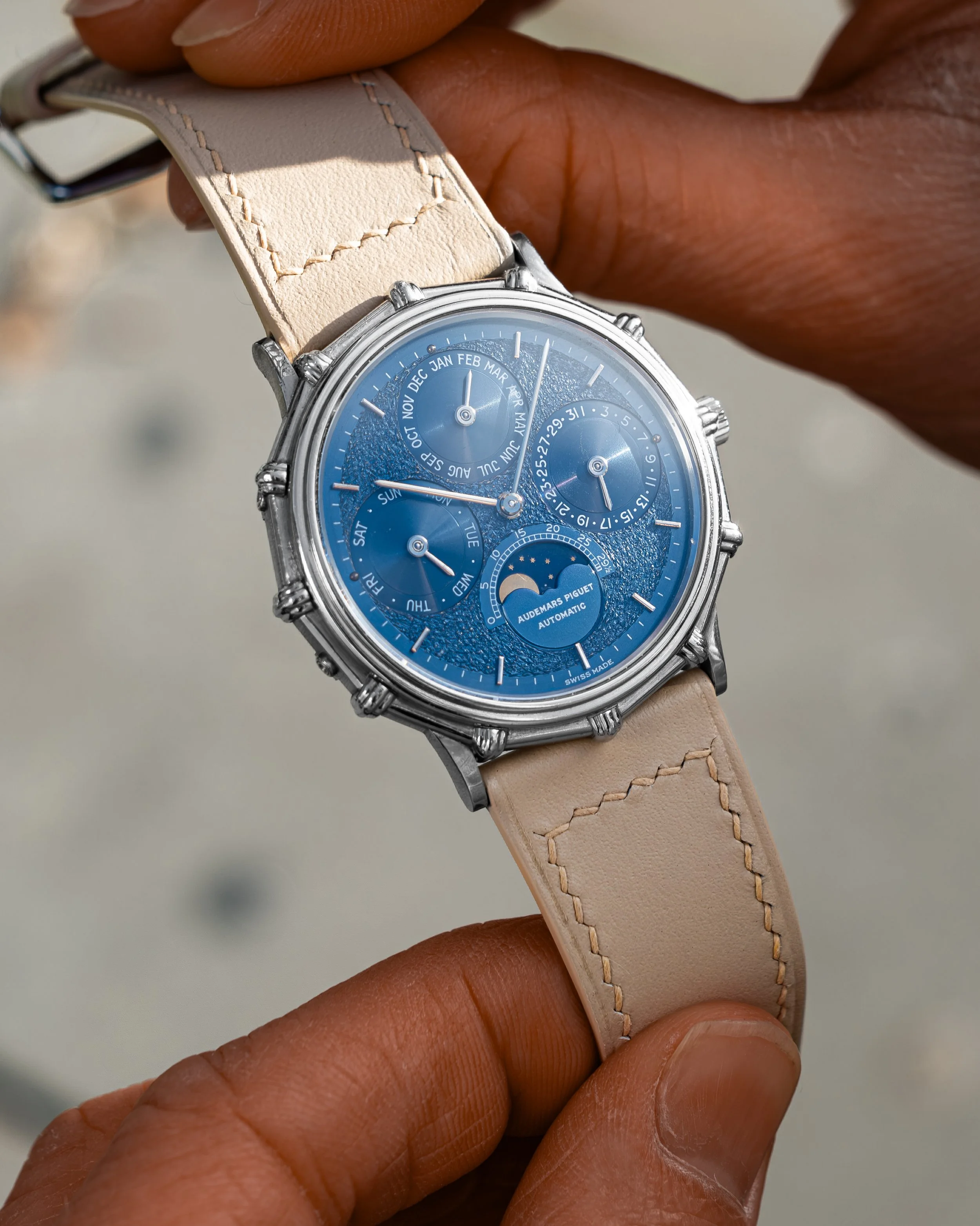 Mid 1980's Audemars Piguet Quantieme Perpetuel 25561 Platinum Tuscan.JPEG