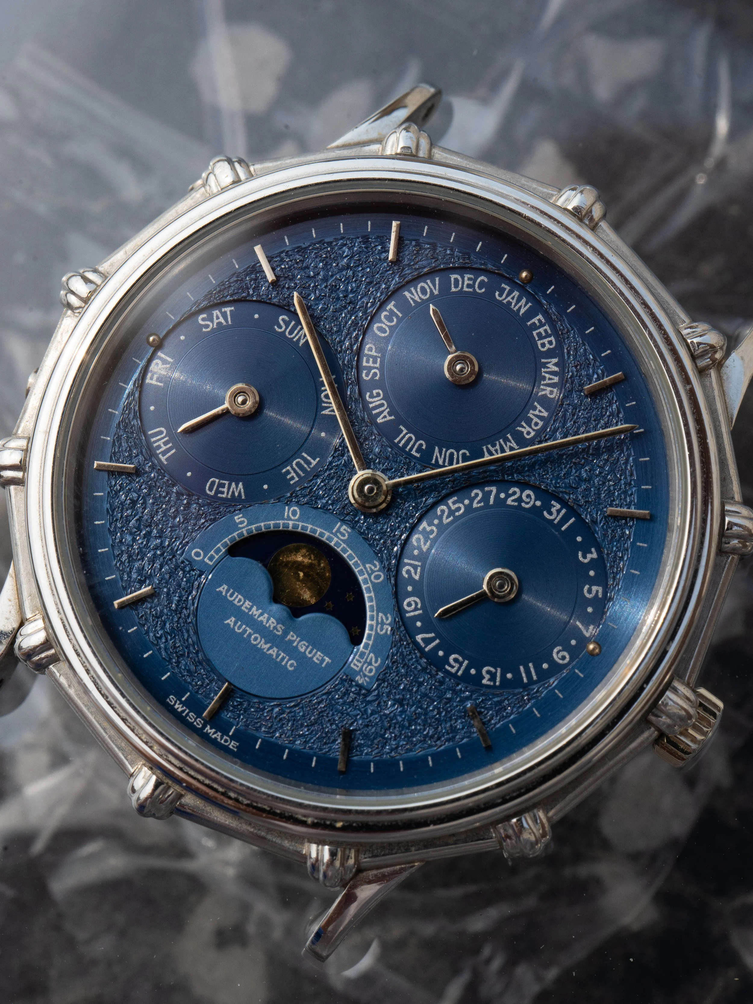 1980's Audemars Piguet Perpetual Calendar 25561PT Platinum Tuscan Knotted 11.JPG