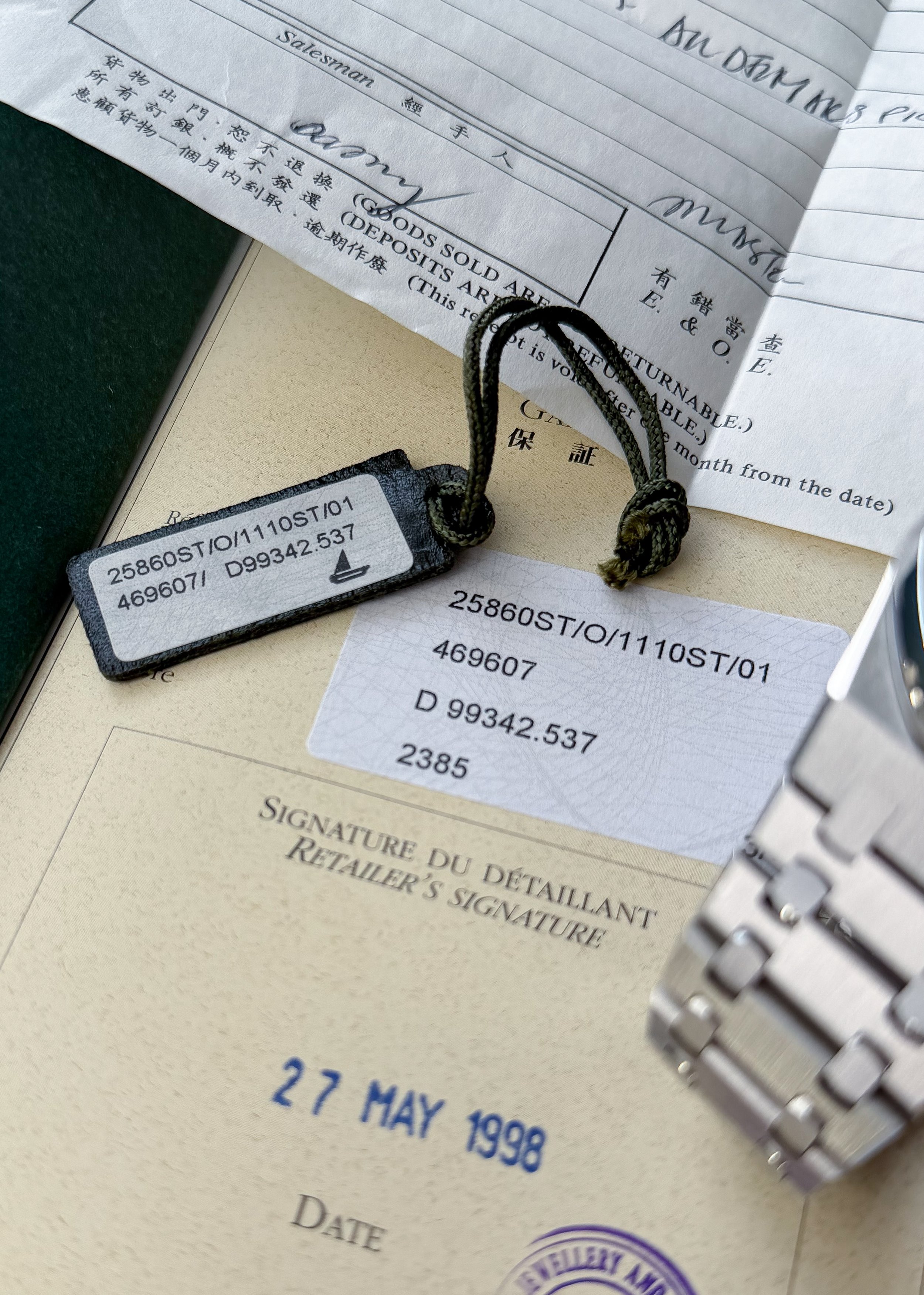 1998 Audemars Piguet Chronograph ‘Kasparov’ 25860ST MK1 Full Set 1.JPG