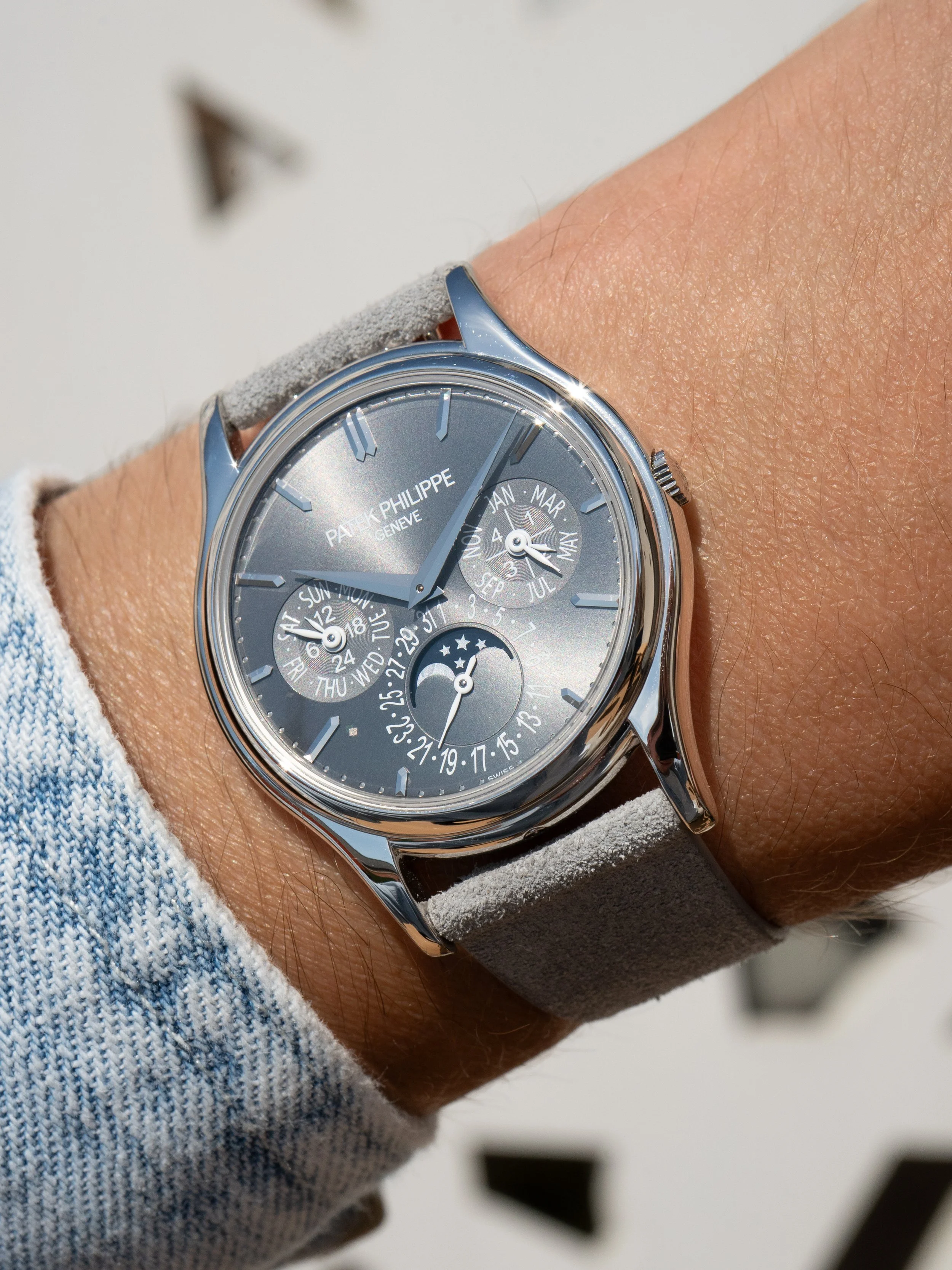 2018 Patek Philippe Perpetual Calendar 5140P Platinum Ft. Rare Grey Dial 3.JPG
