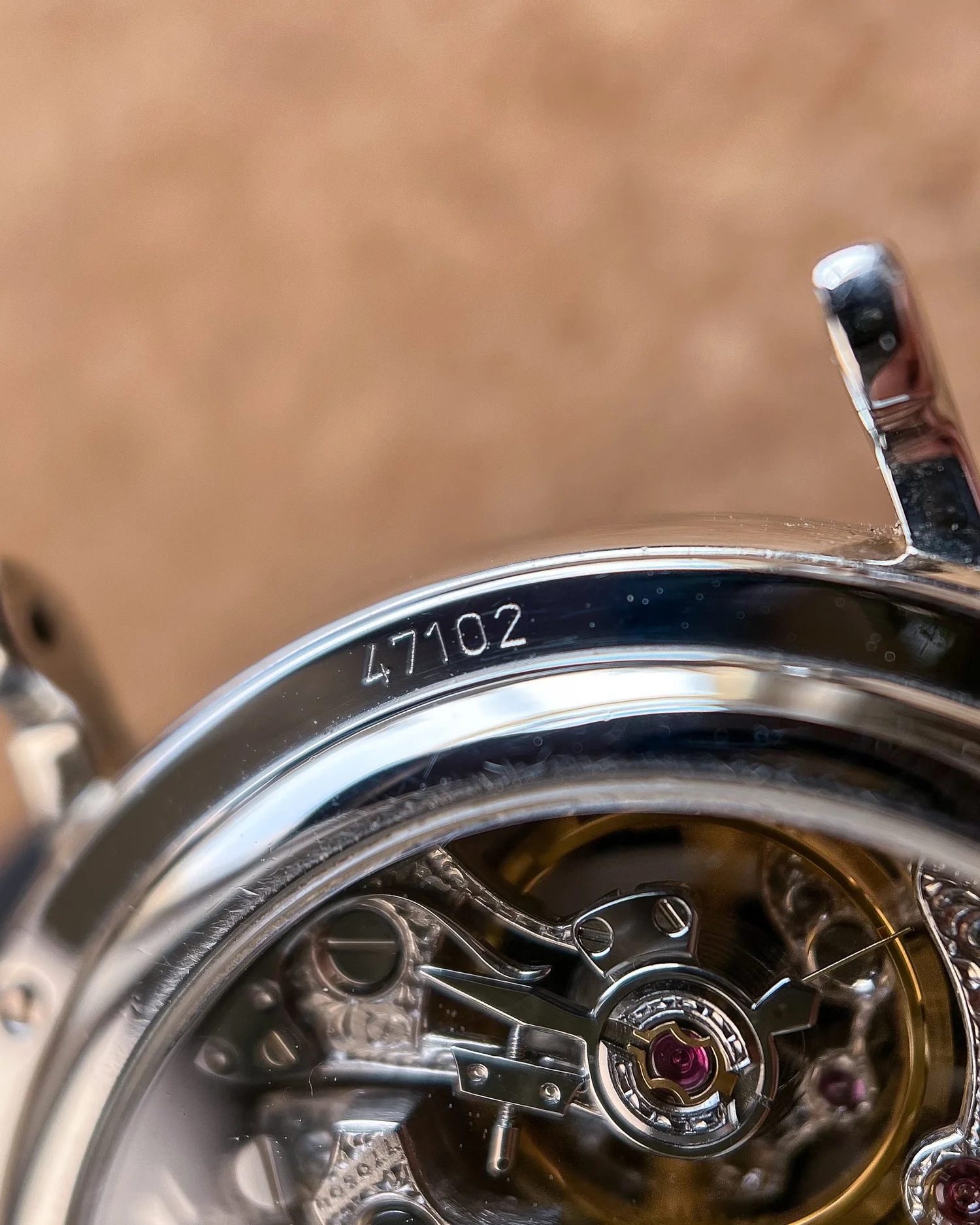1992 Vacheron Constantin Skeletonized Chronograph 47102 Platinum