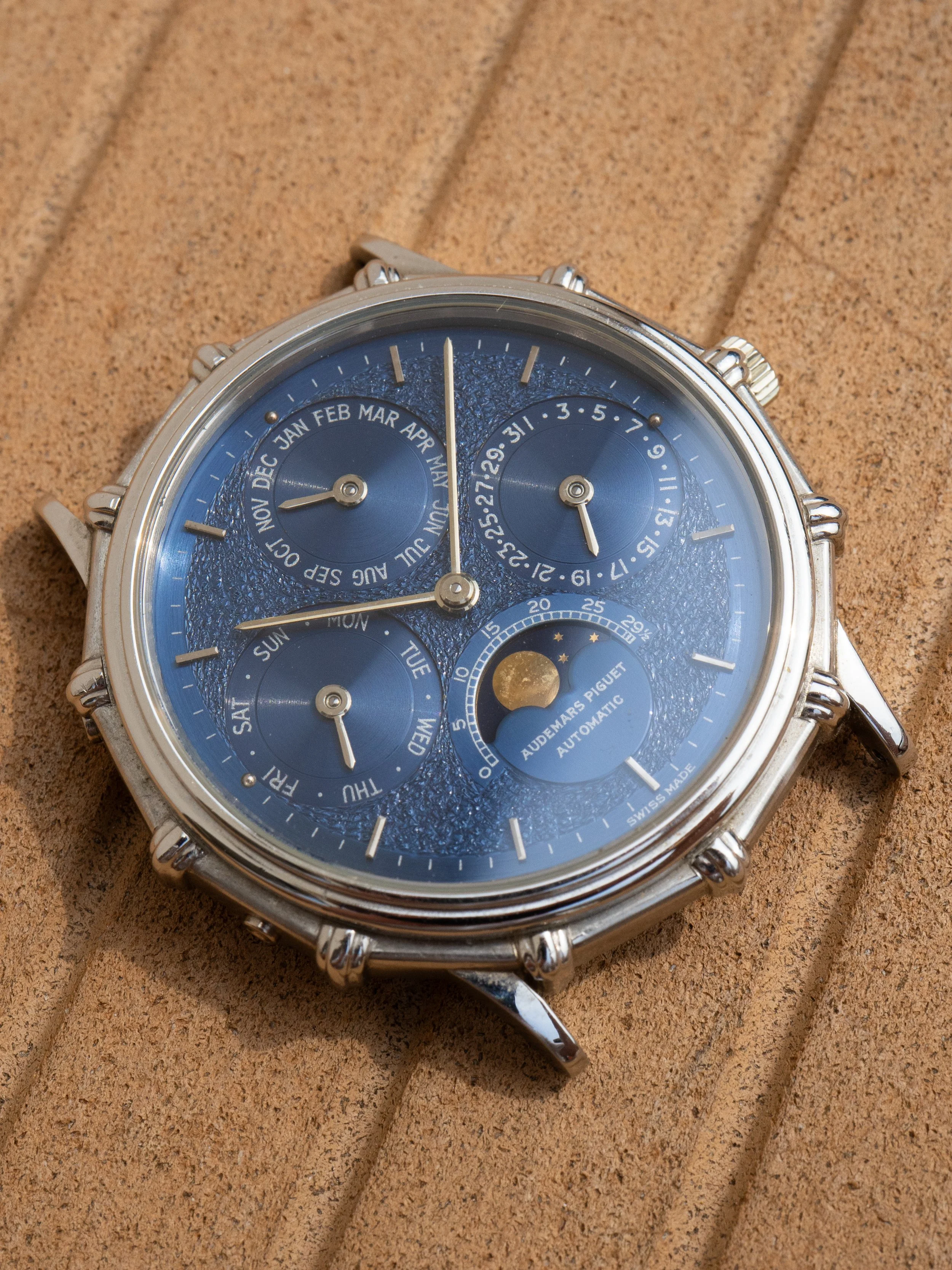 1980's Audemars Piguet Perpetual Calendar 25561PT Platinum Tuscan Knotted 5.JPG